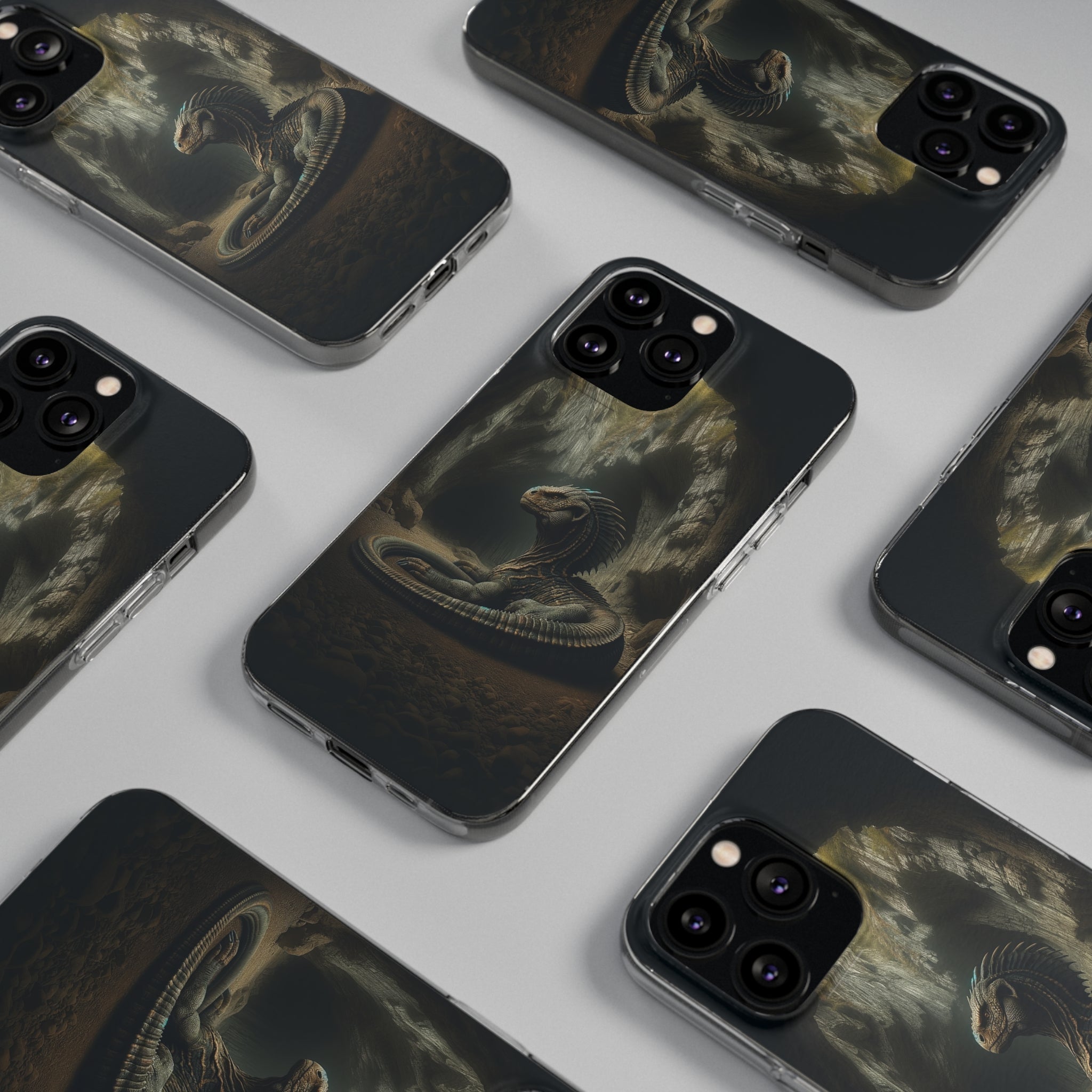 Basilisk in a cave - Soft Phone Case