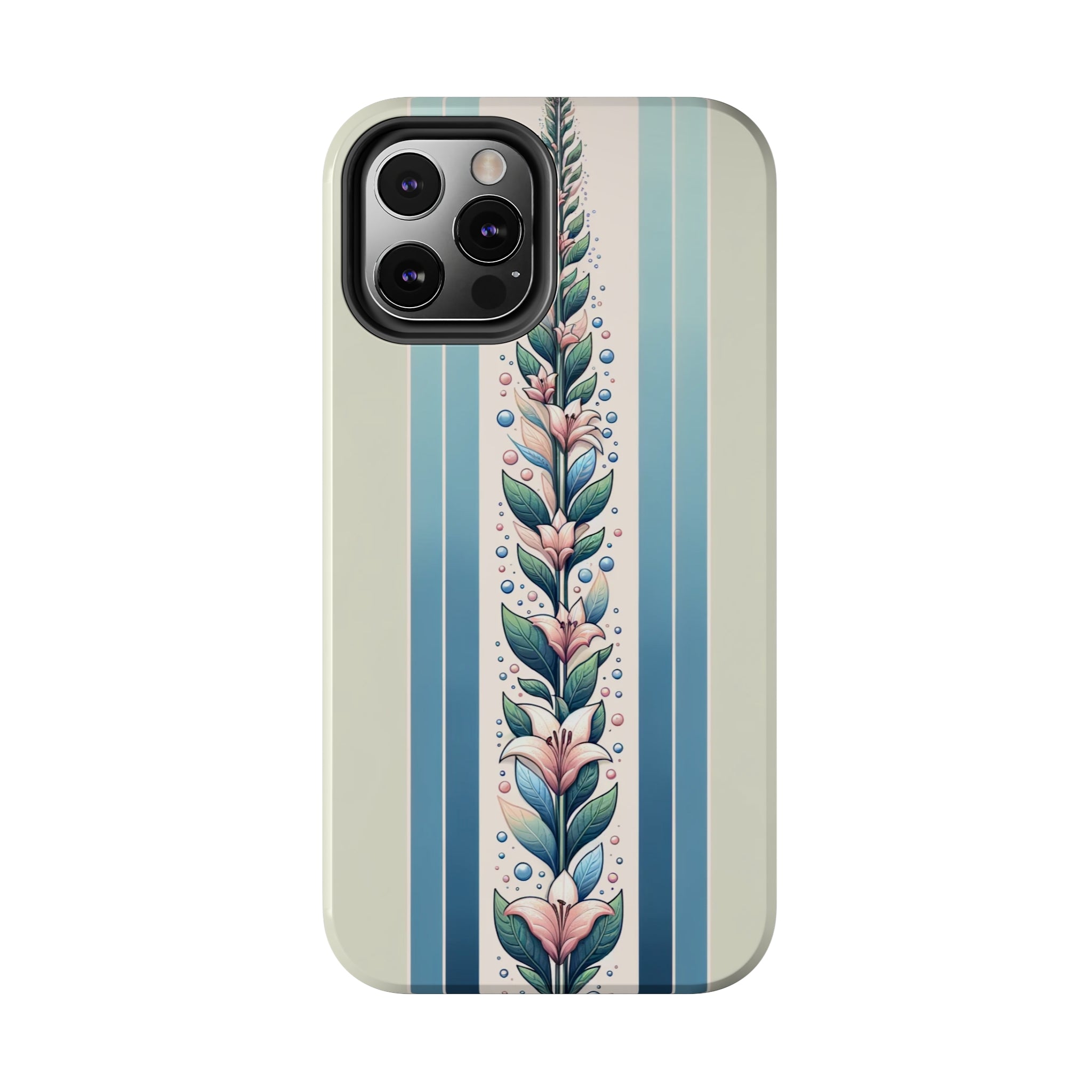 Lilies and leaves - Tough Phone Case