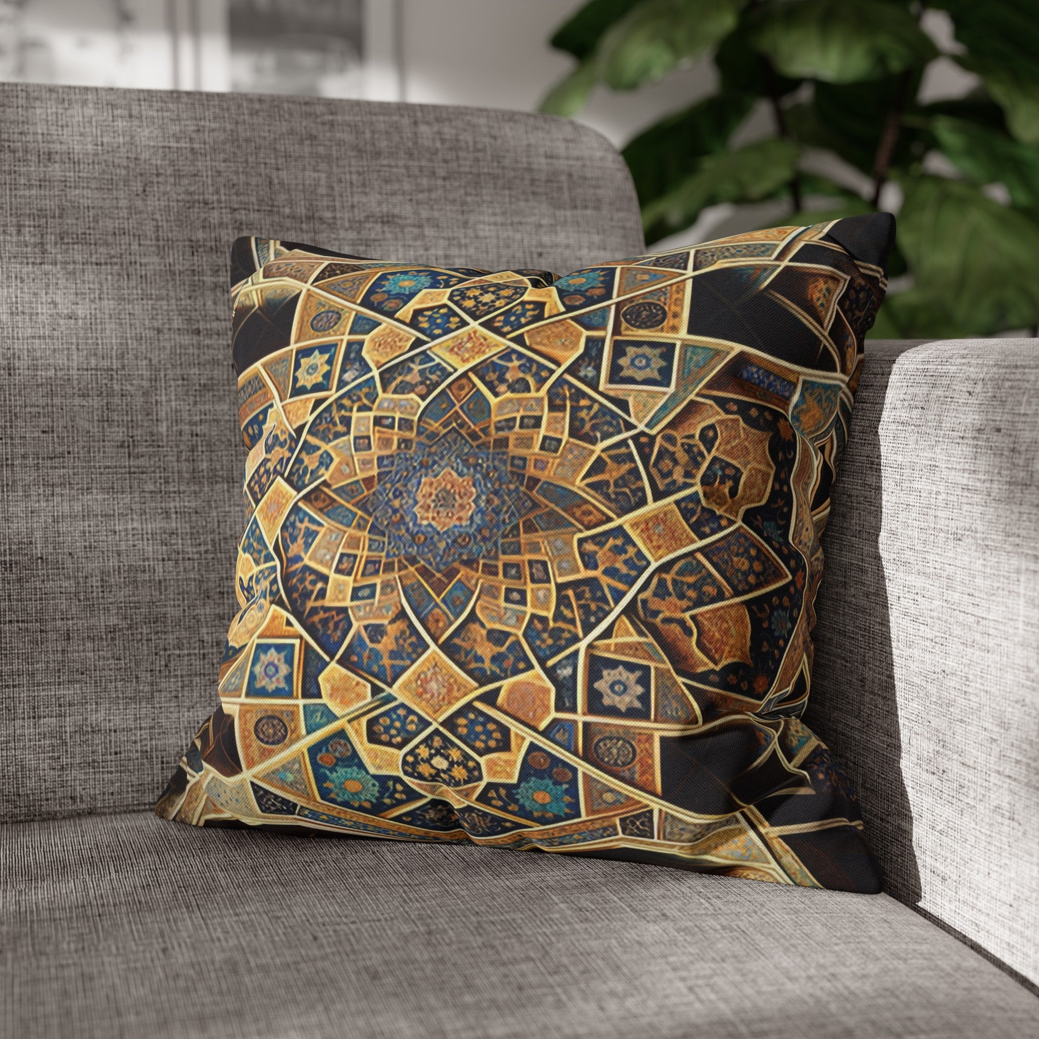 Persian Art (3) - Polyester Square Pillowcase