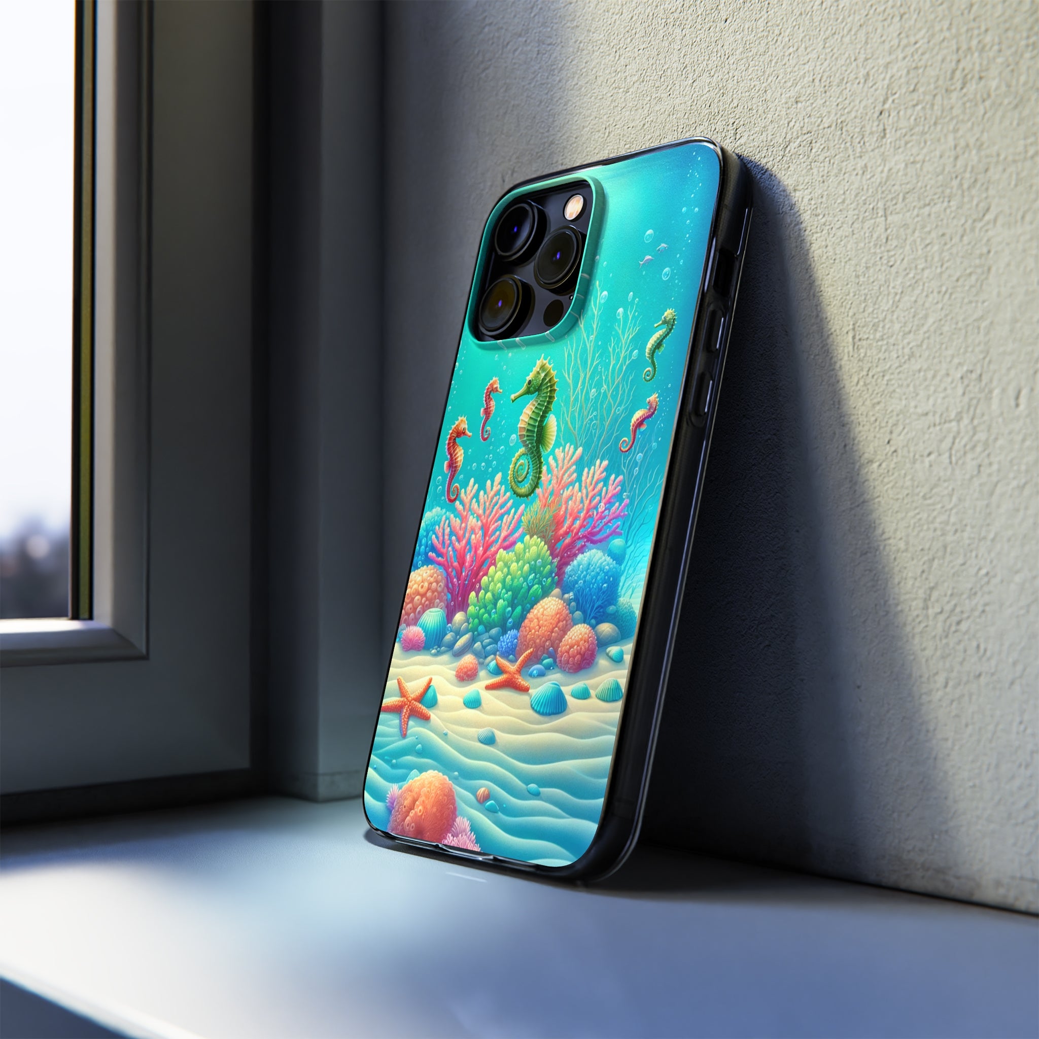 Seahorses - Soft Phone Case