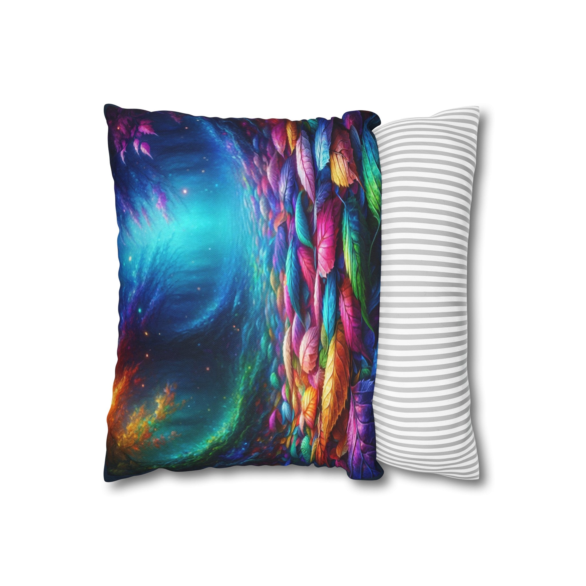 Magical Leaves 1 -  Polyester Square Pillowcase