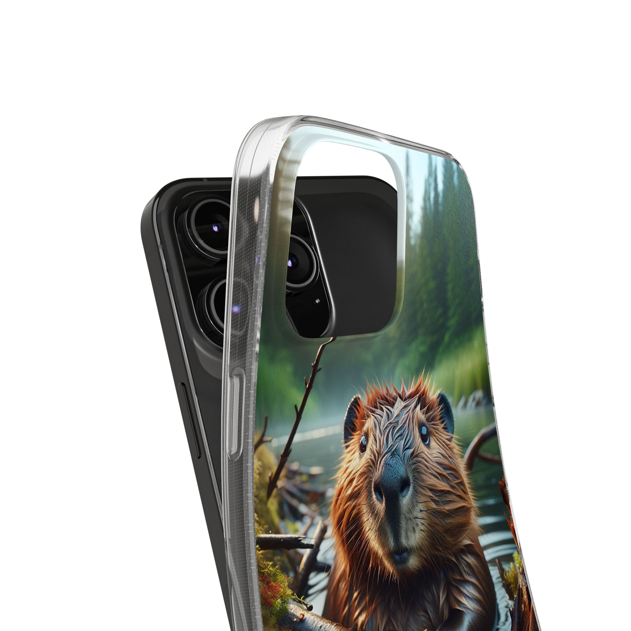 Curious Beaver - Soft Phone Case