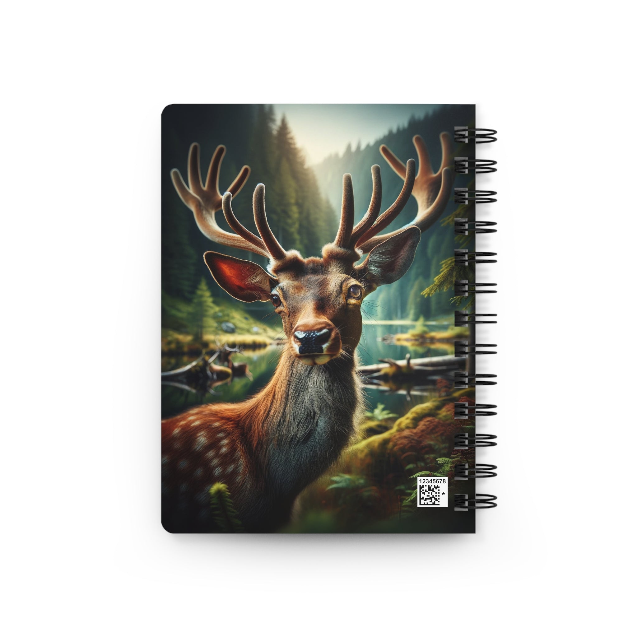 A curious deer - Spiral Notebook