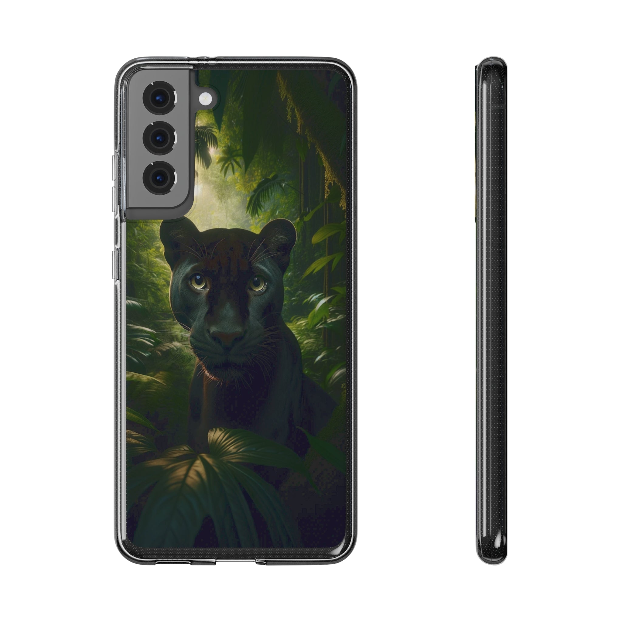 Curious Panther - Soft Phone Case