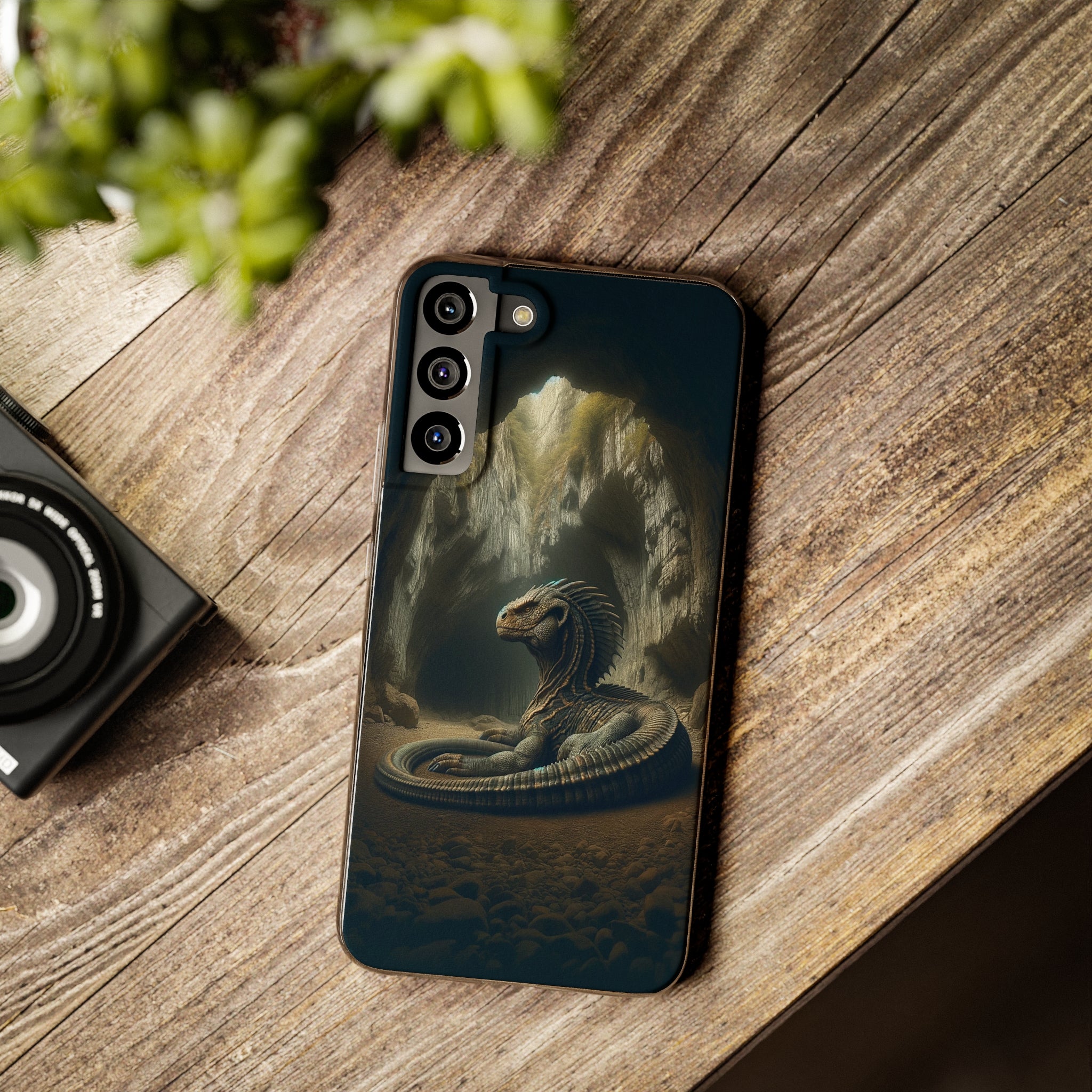 Basilisk in a cave - Soft Phone Case