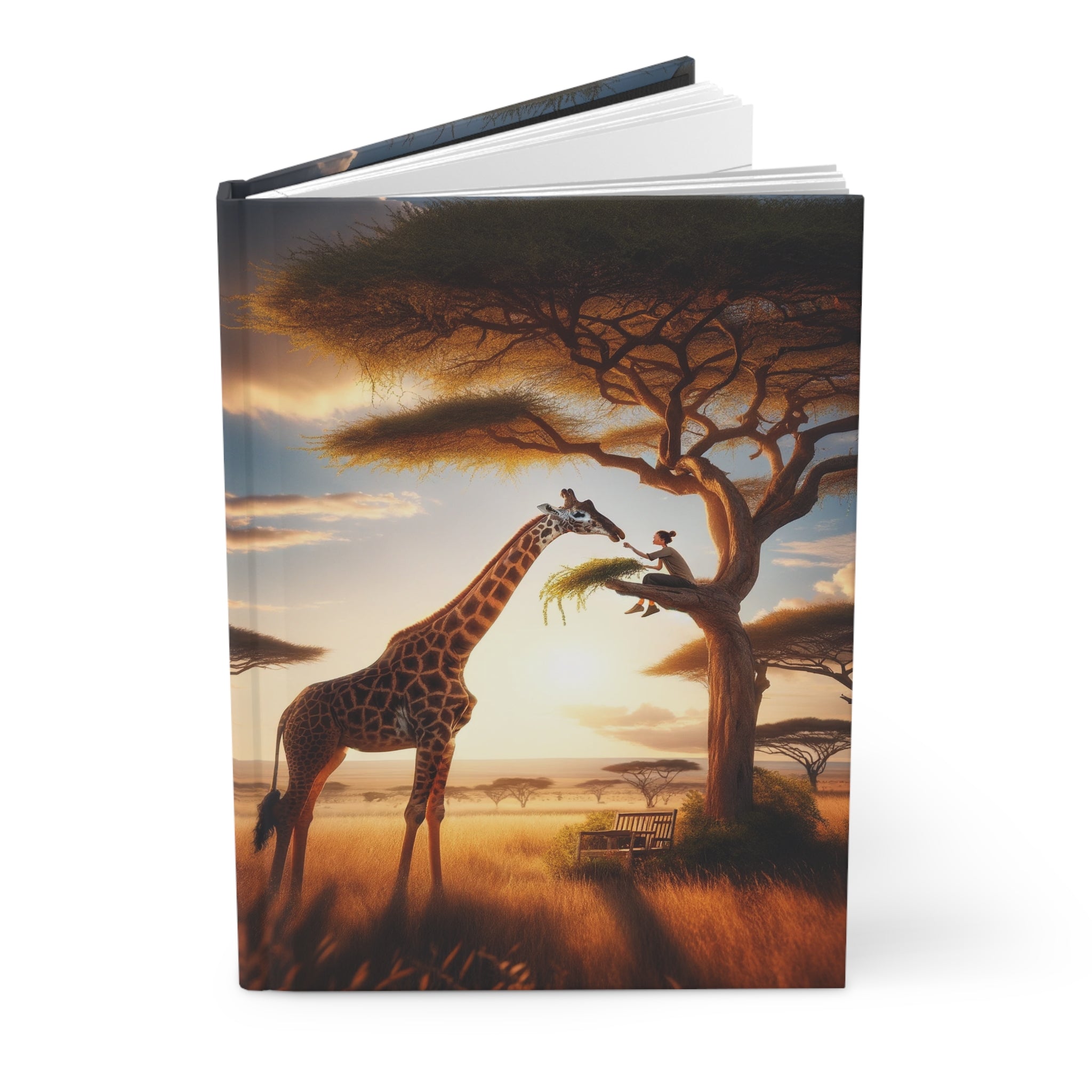 Giraffe - Hardcover Notebook