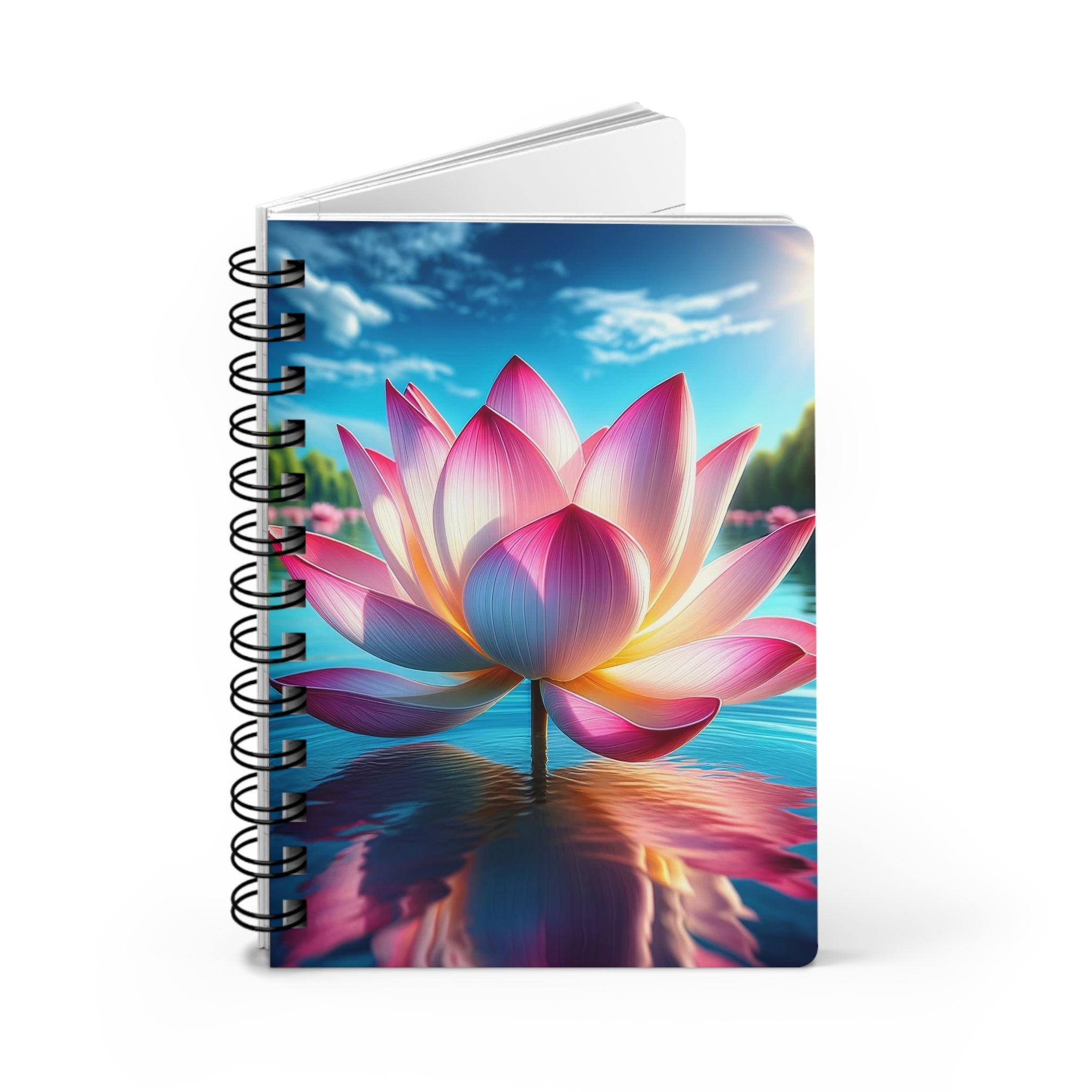 Lotus flower - Spiral Notebook