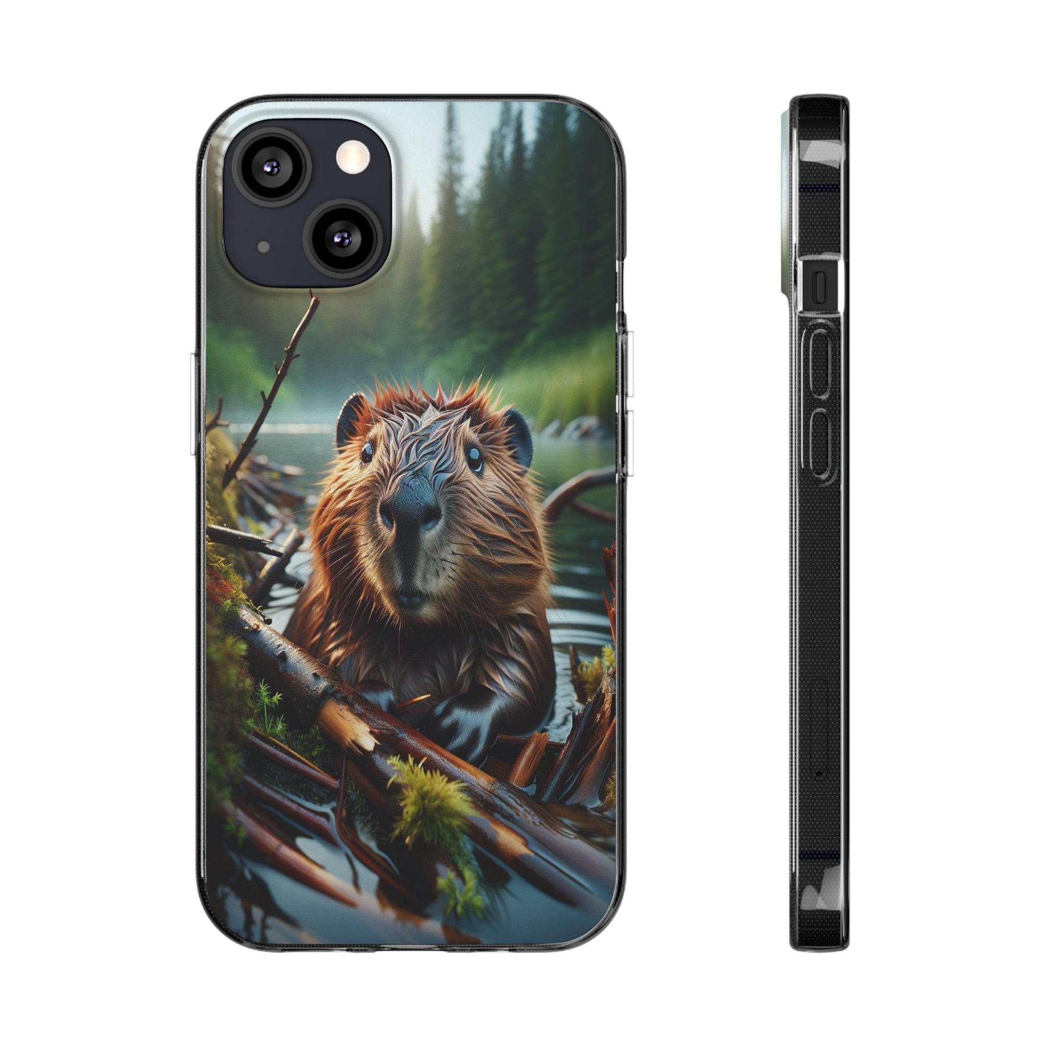 Curious Beaver - Soft Phone Case