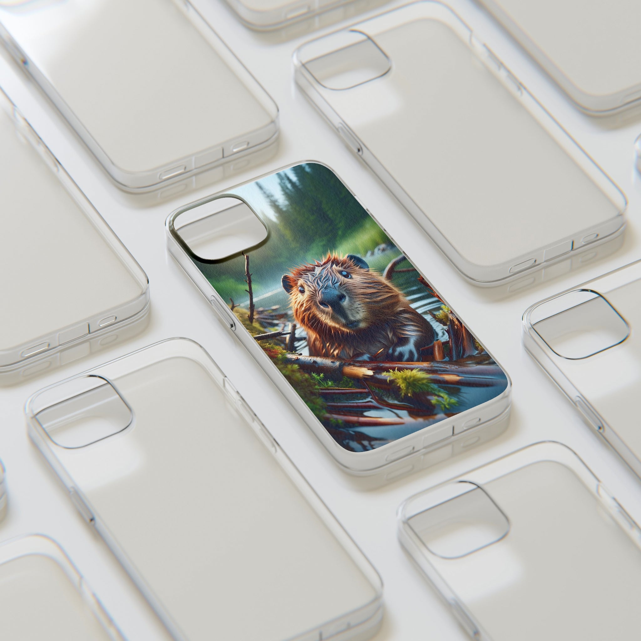 Curious Beaver - Soft Phone Case