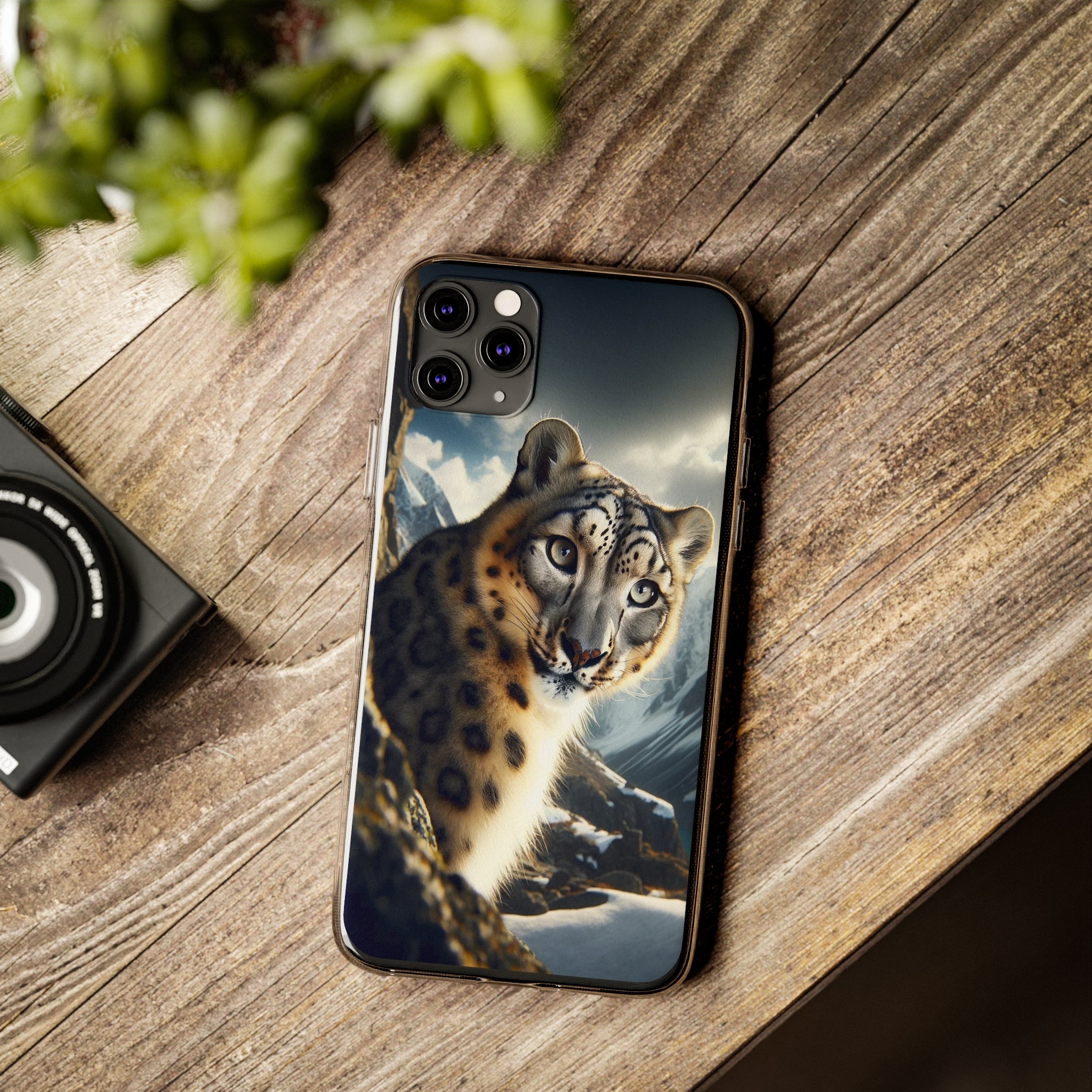 Snow Leopard - Soft Phone Case