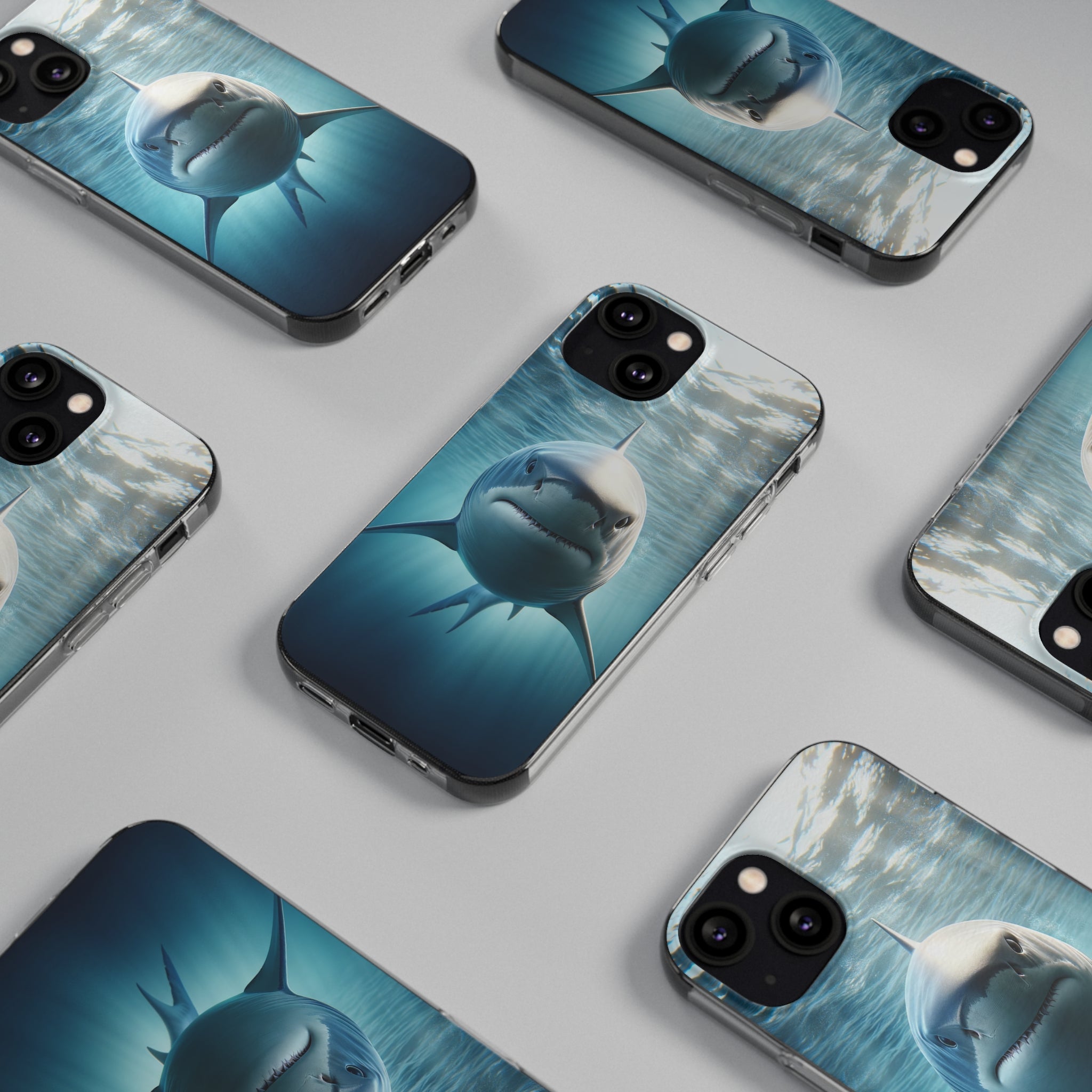 Curious Shark - Soft Phone Case