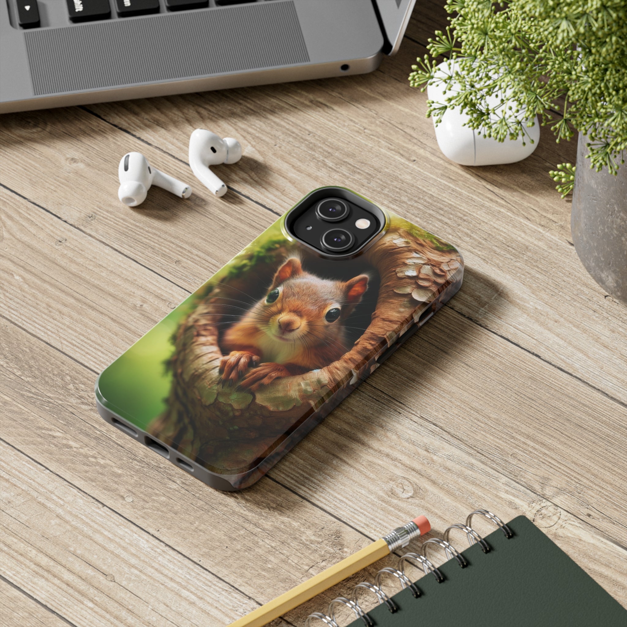 Squirrel in a tree - Tough Phone Case