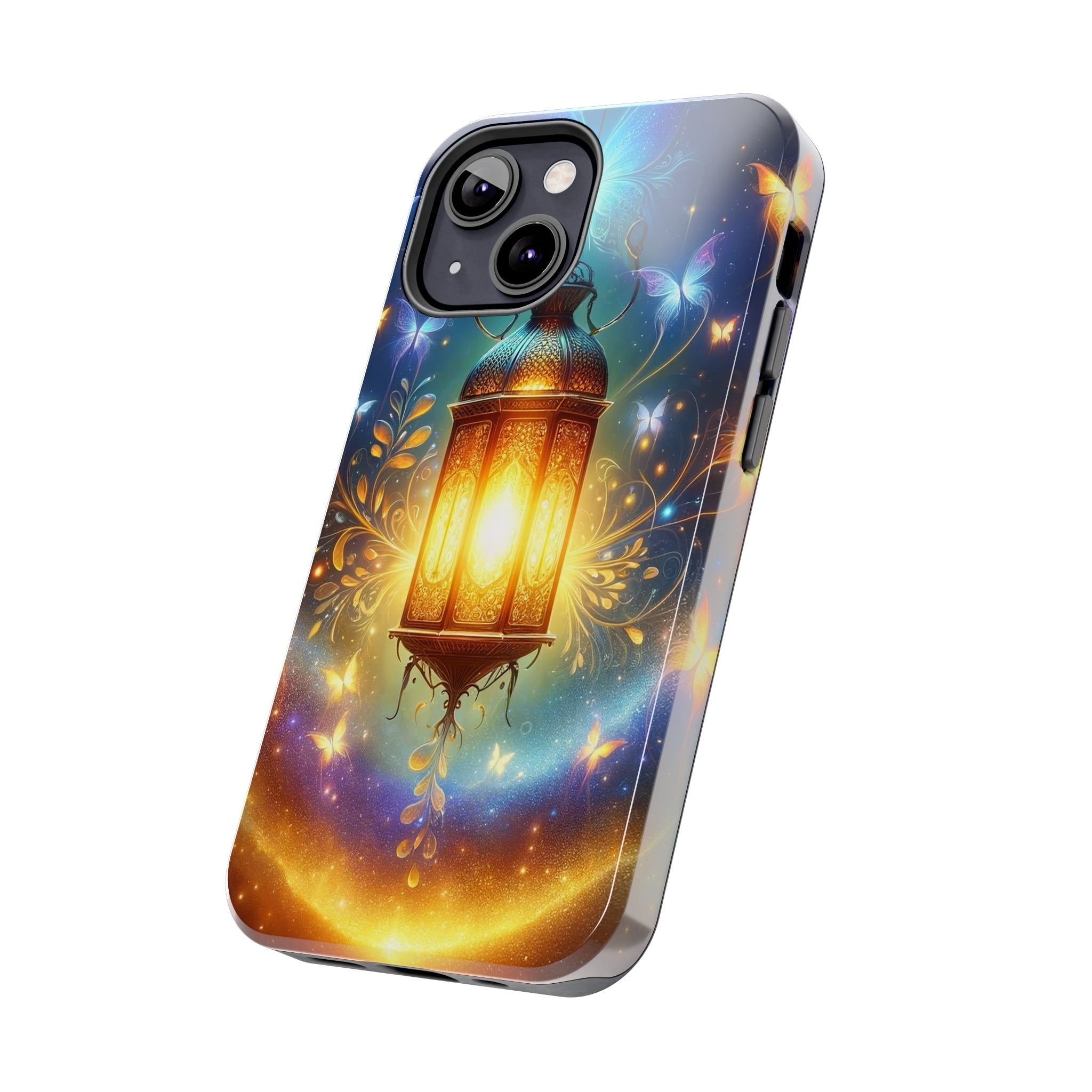 Butterflies around a lamp - Tough Phone Case