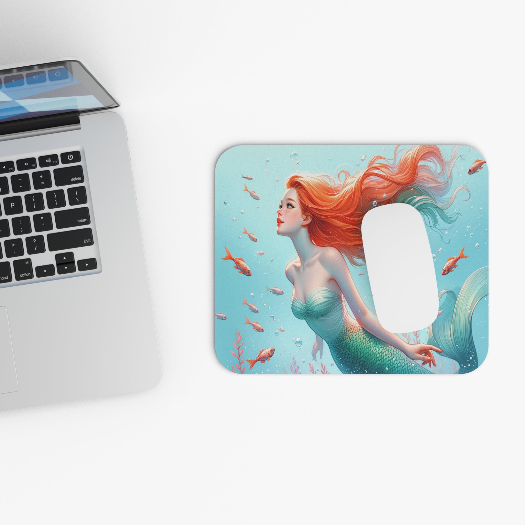 Mermaid with red hair - Mouse Pad (Rectangle)