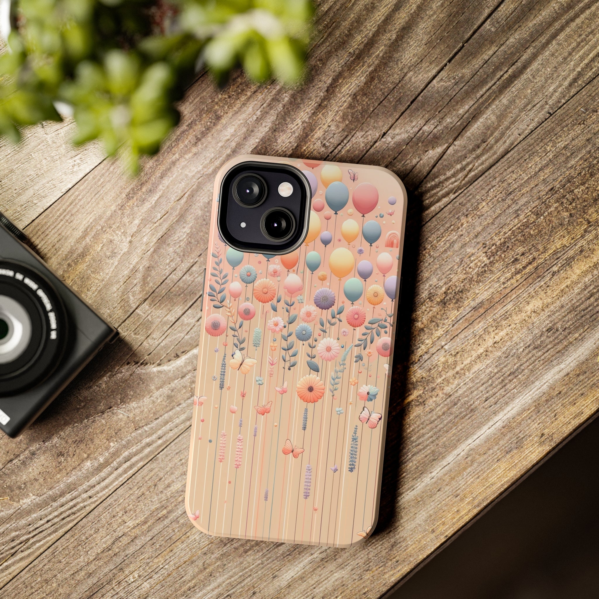 Balloons and flowers - Tough Phone Case