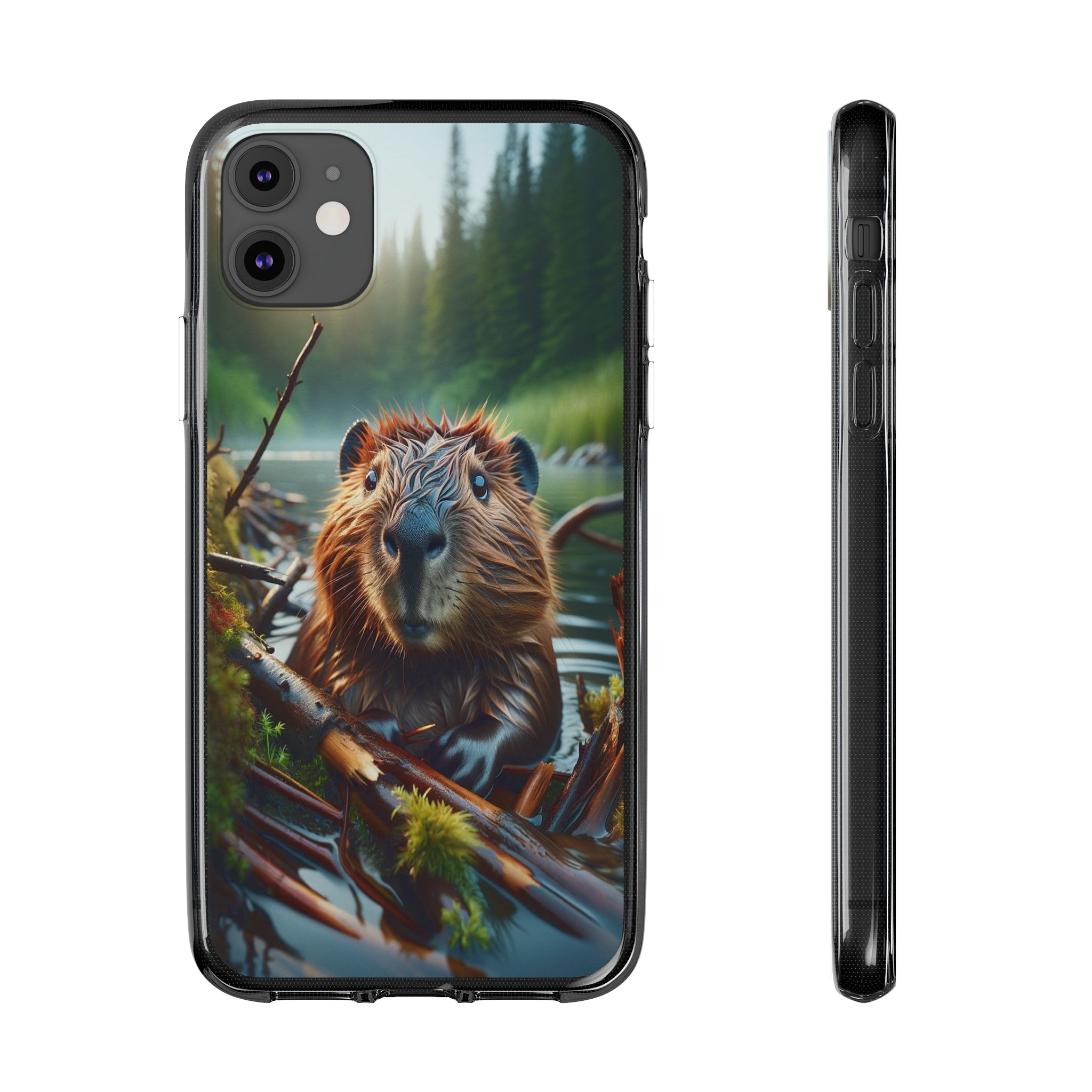 Curious Beaver - Soft Phone Case