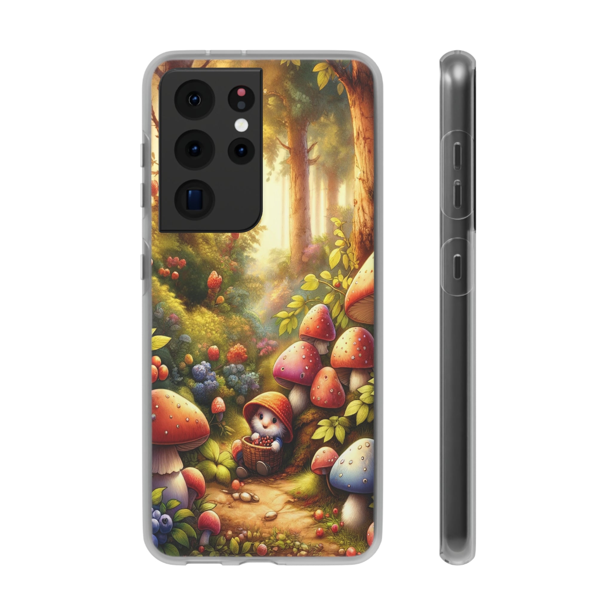 Gnome and mushrooms - Flexi Case (Samsung only)