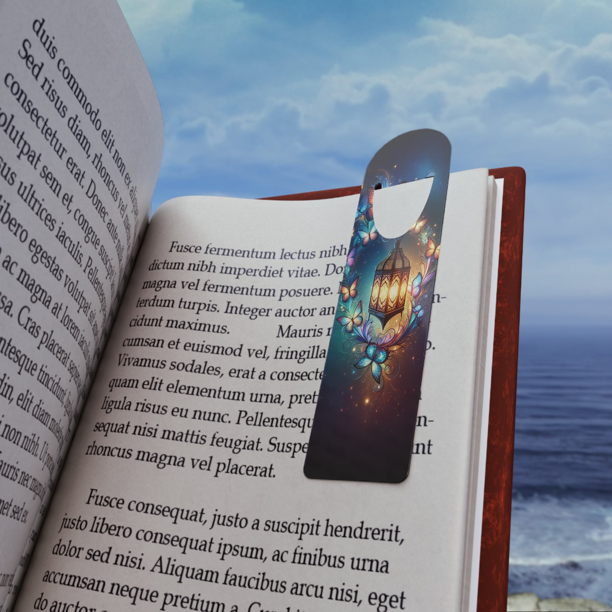 Butterflies around an Oil Lamp - Bookmark