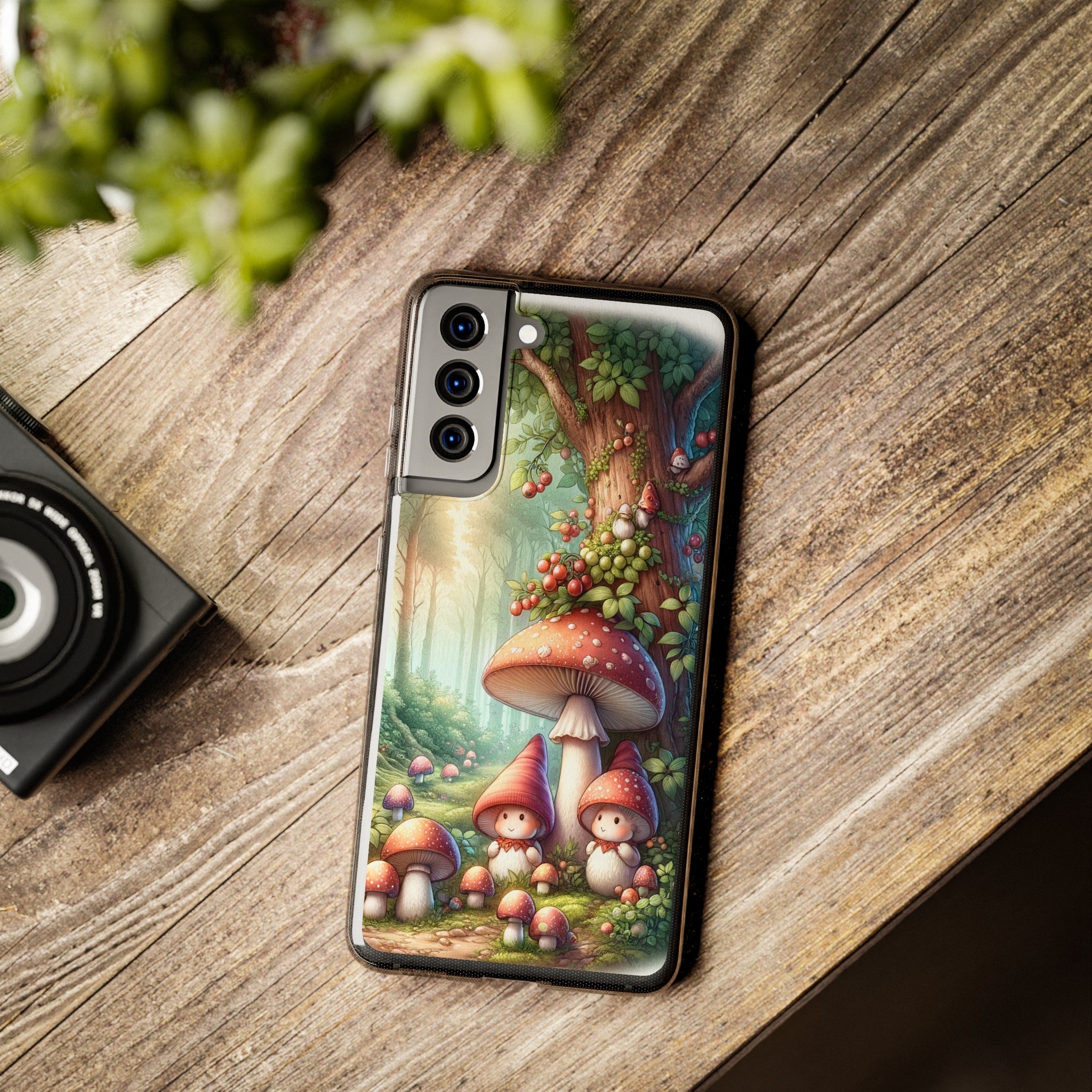 Gnomes and mushrooms - Soft Phone Case