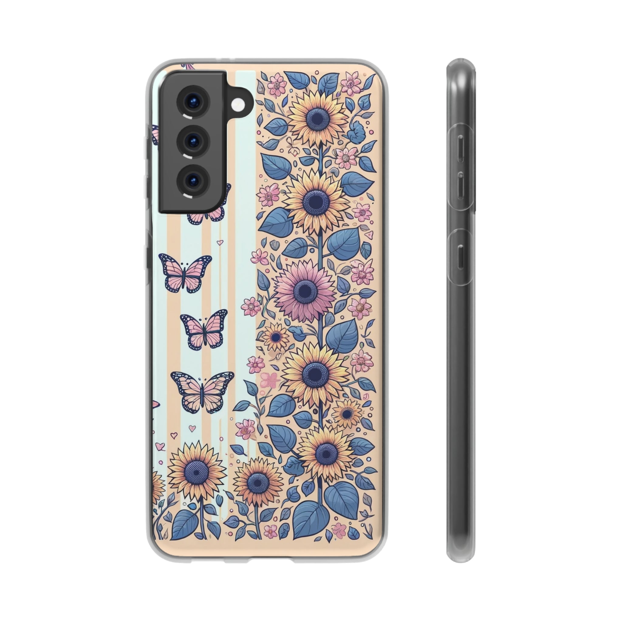 Sunflowers and butterflies - Flexi Case (Samsung only)