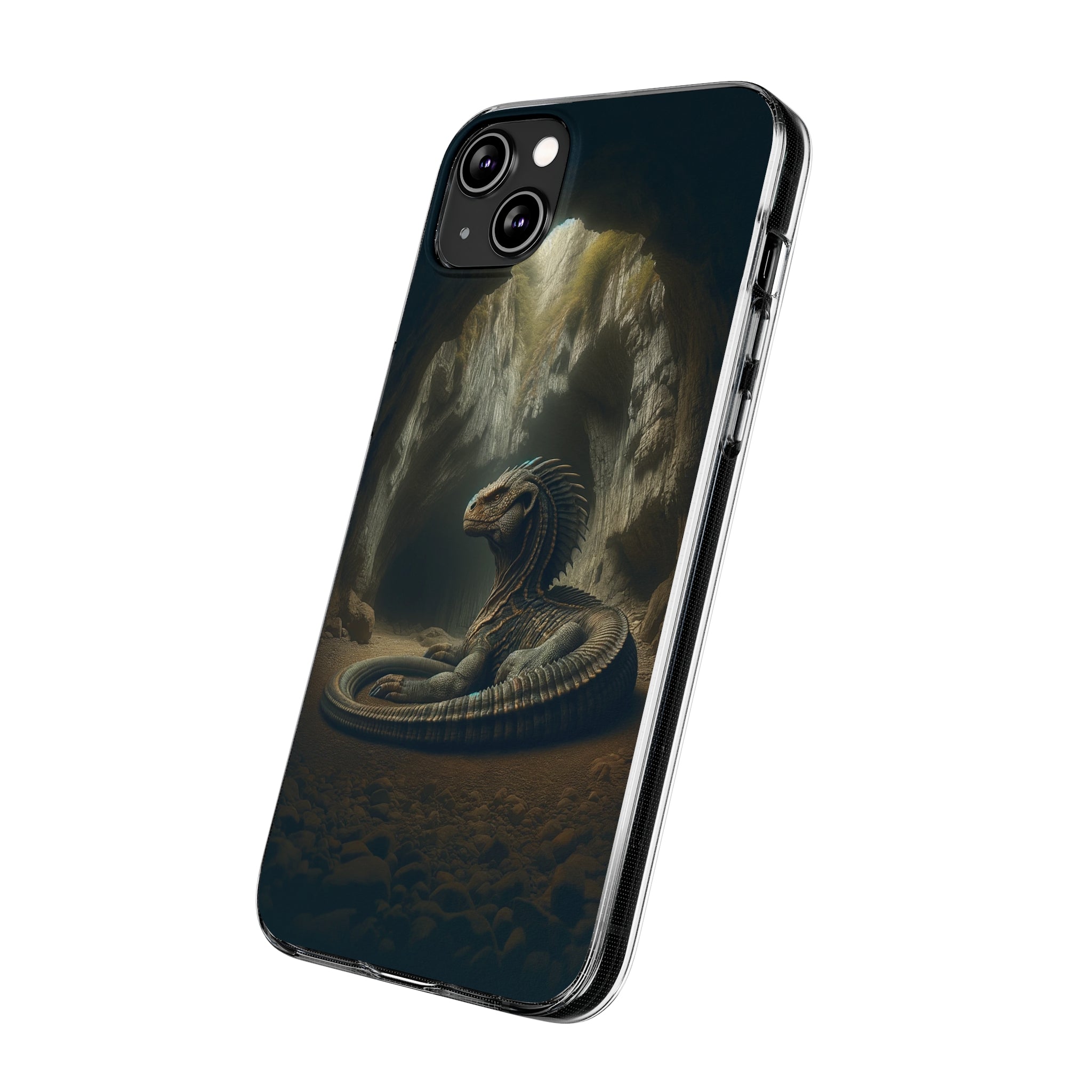 Basilisk in a cave - Soft Phone Case