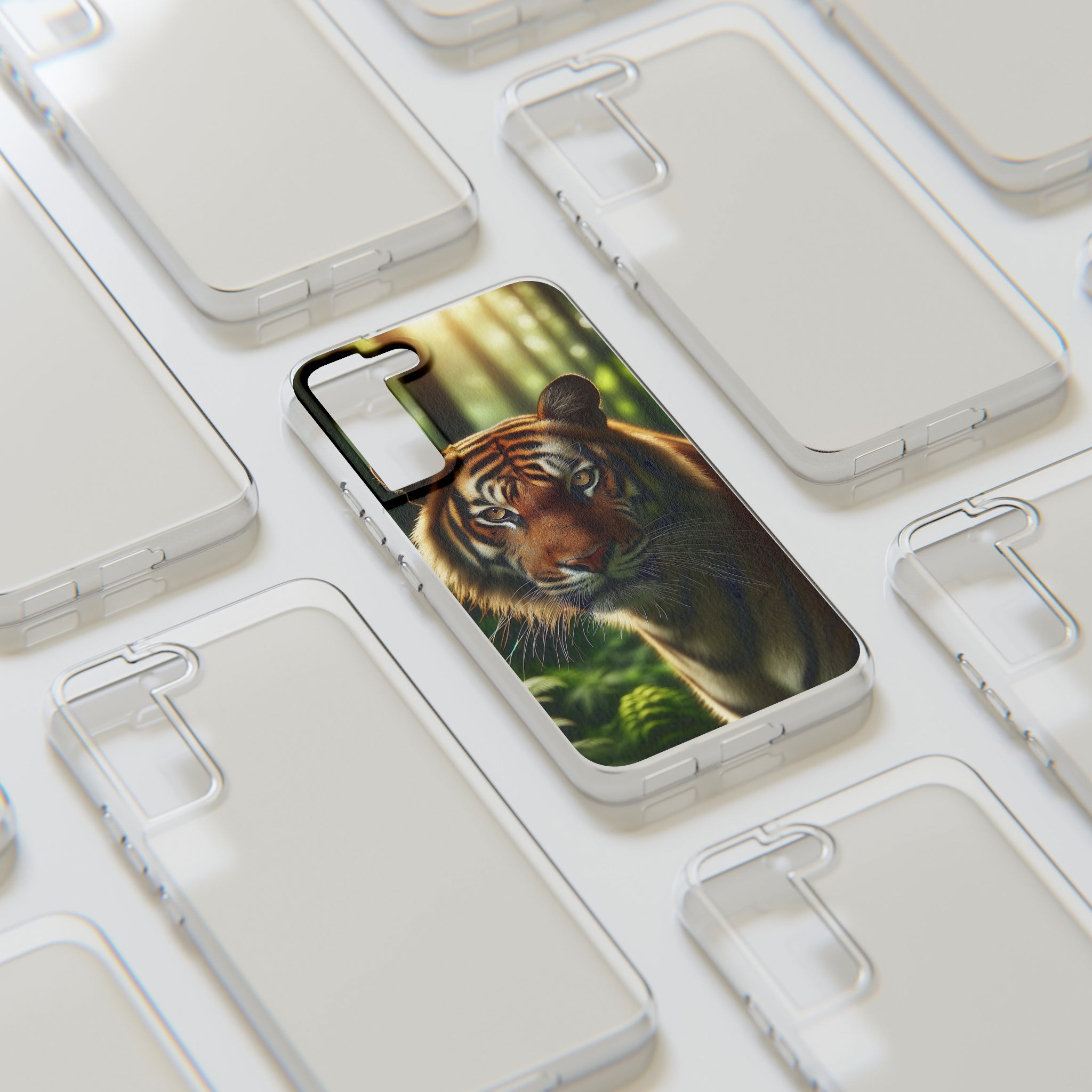 Curious Tiger - Soft Phone Case