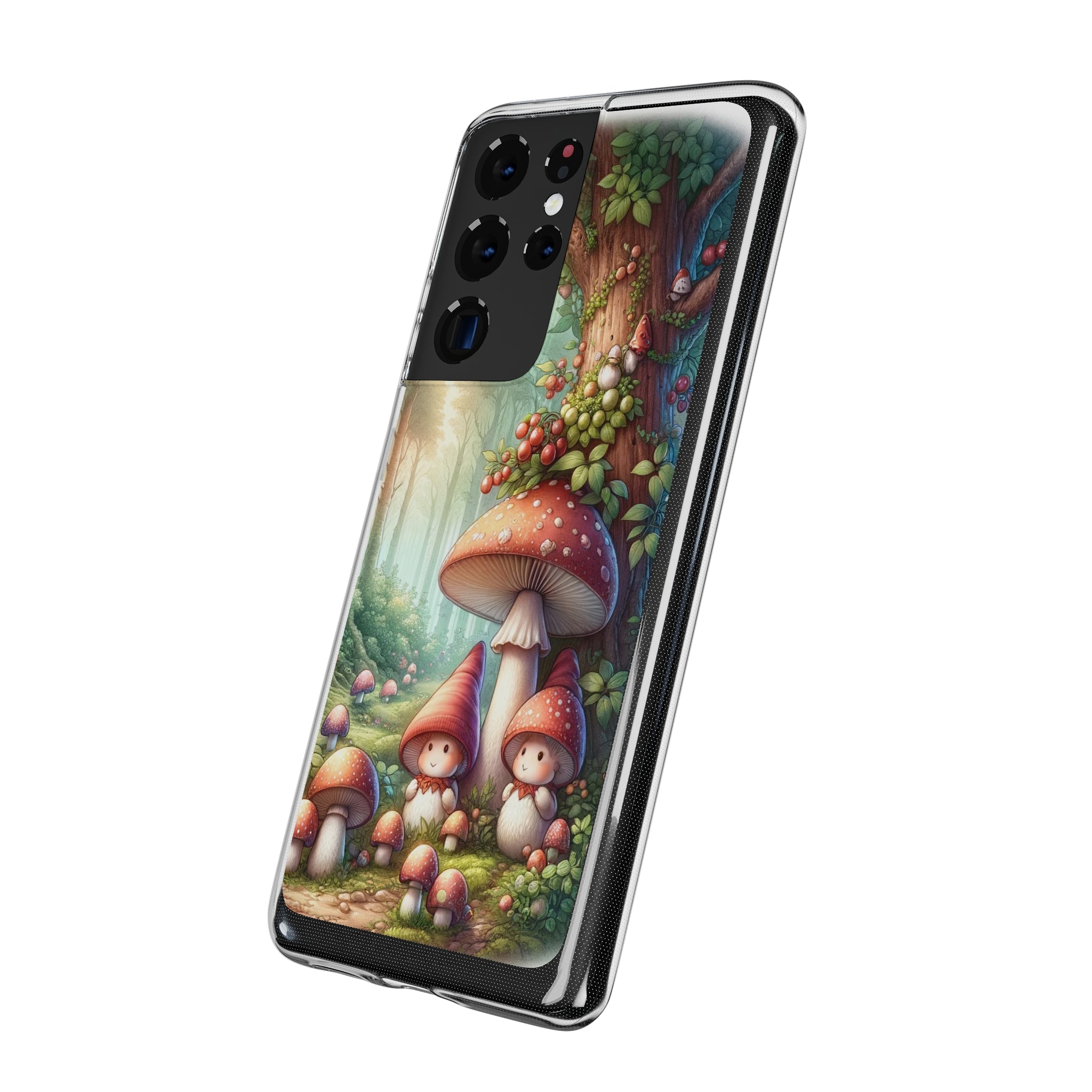 Gnomes and mushrooms - Soft Phone Case