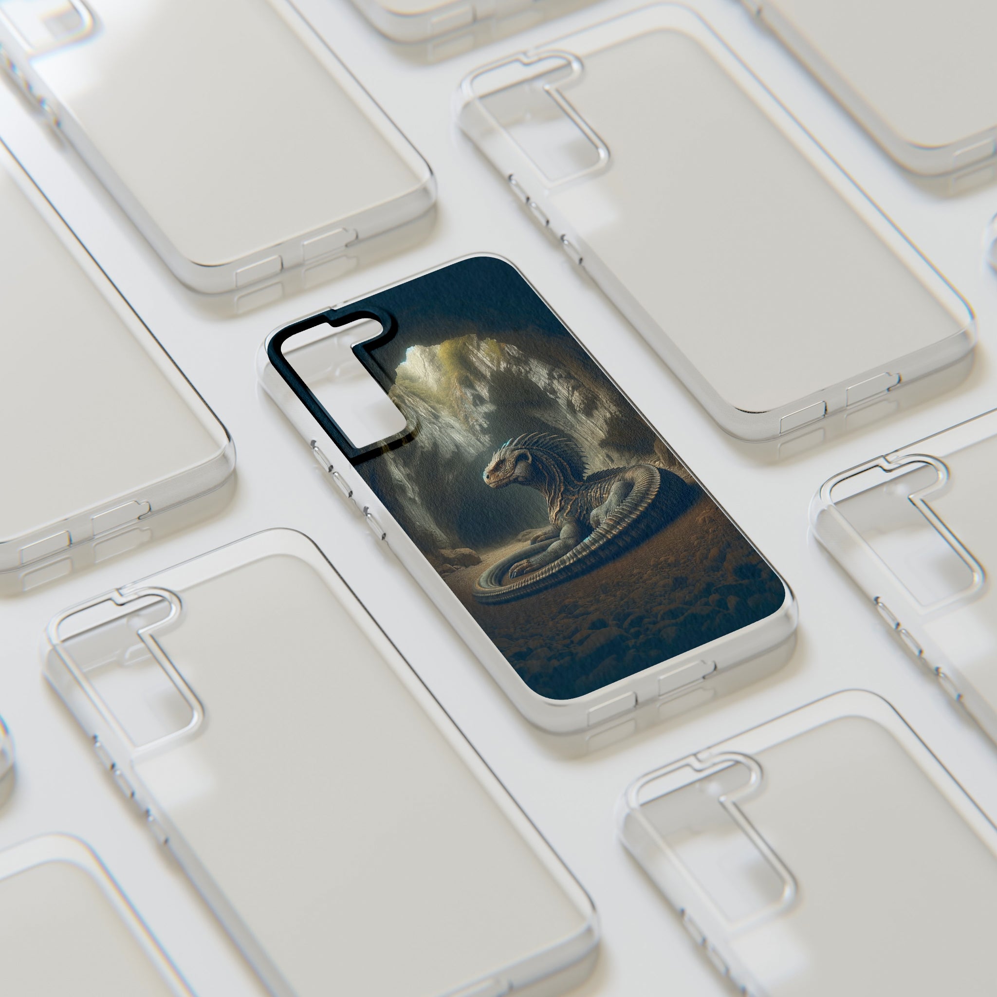 Basilisk in a cave - Soft Phone Case