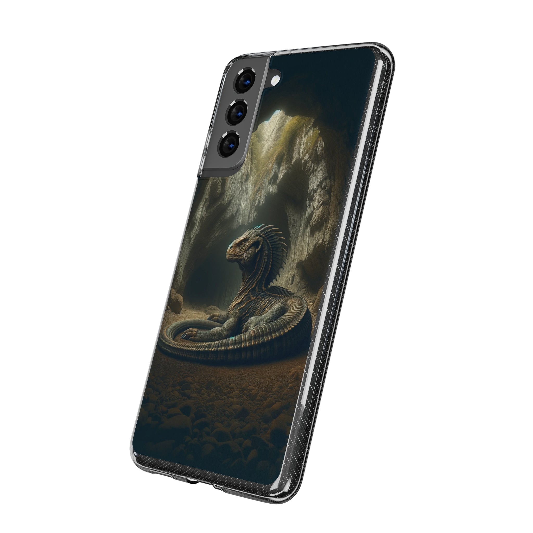 Basilisk in a cave - Soft Phone Case