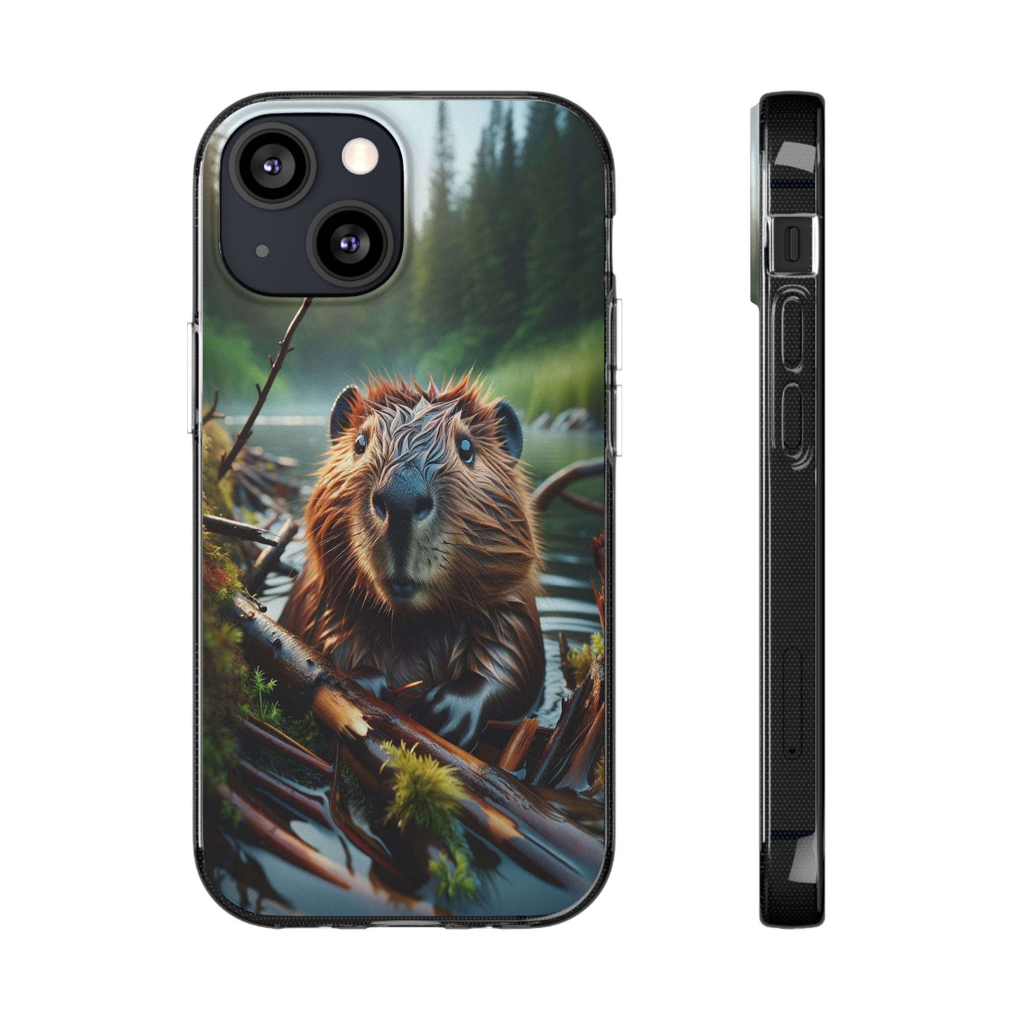 Curious Beaver - Soft Phone Case