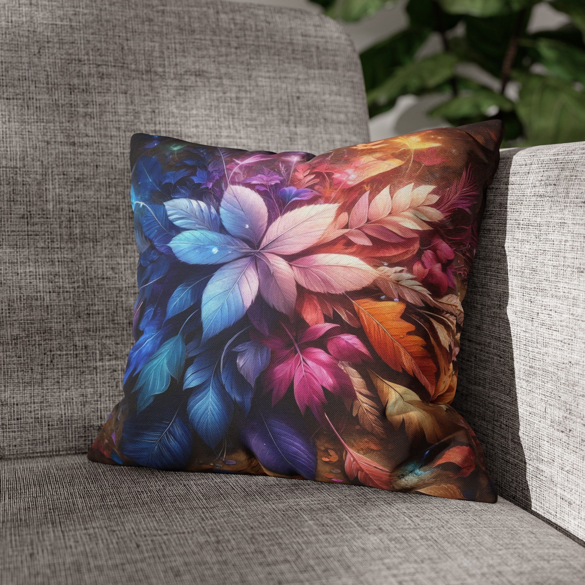 Magical Leaves 2 - Polyester Square Pillowcase