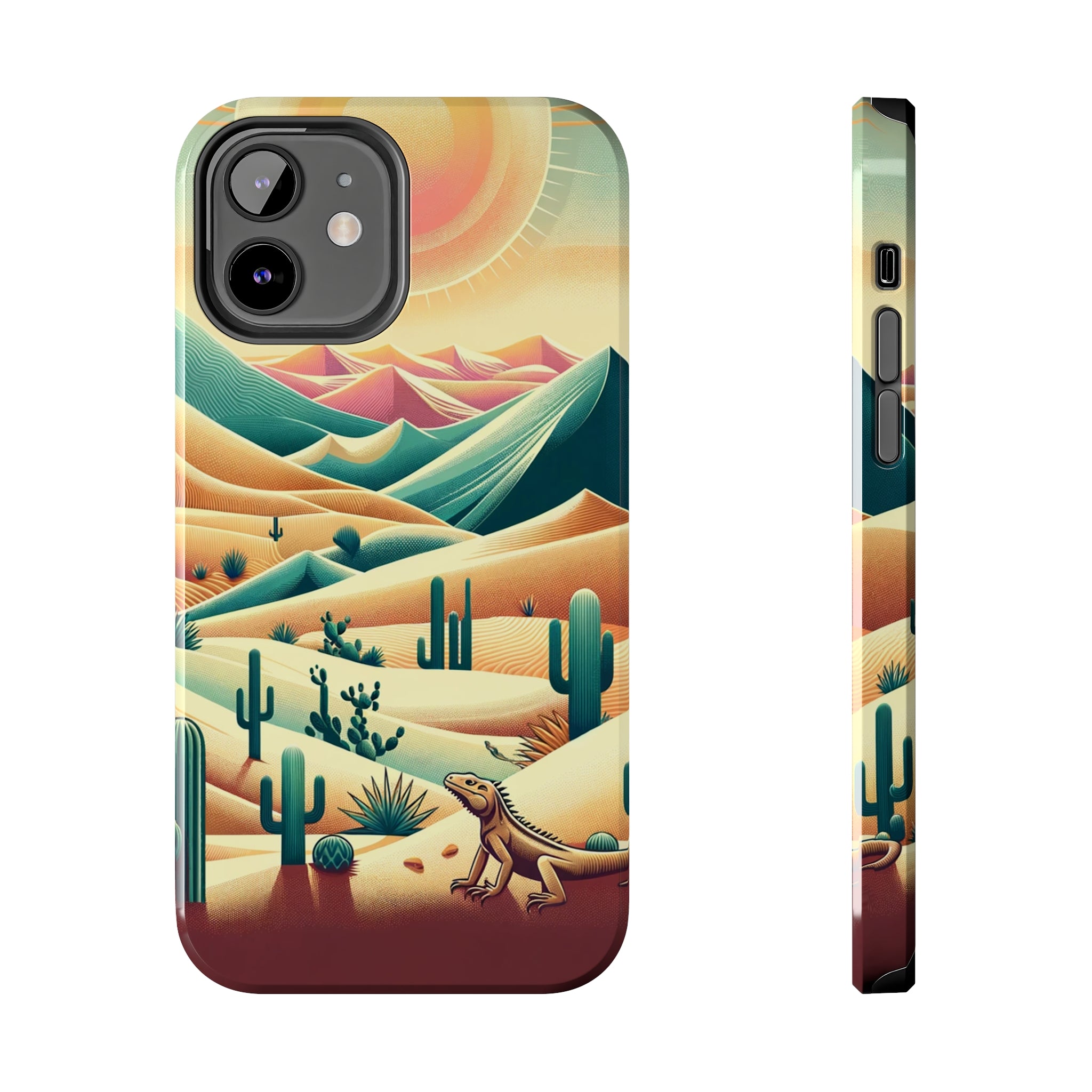 Iguana in the desert - Tough Phone Case