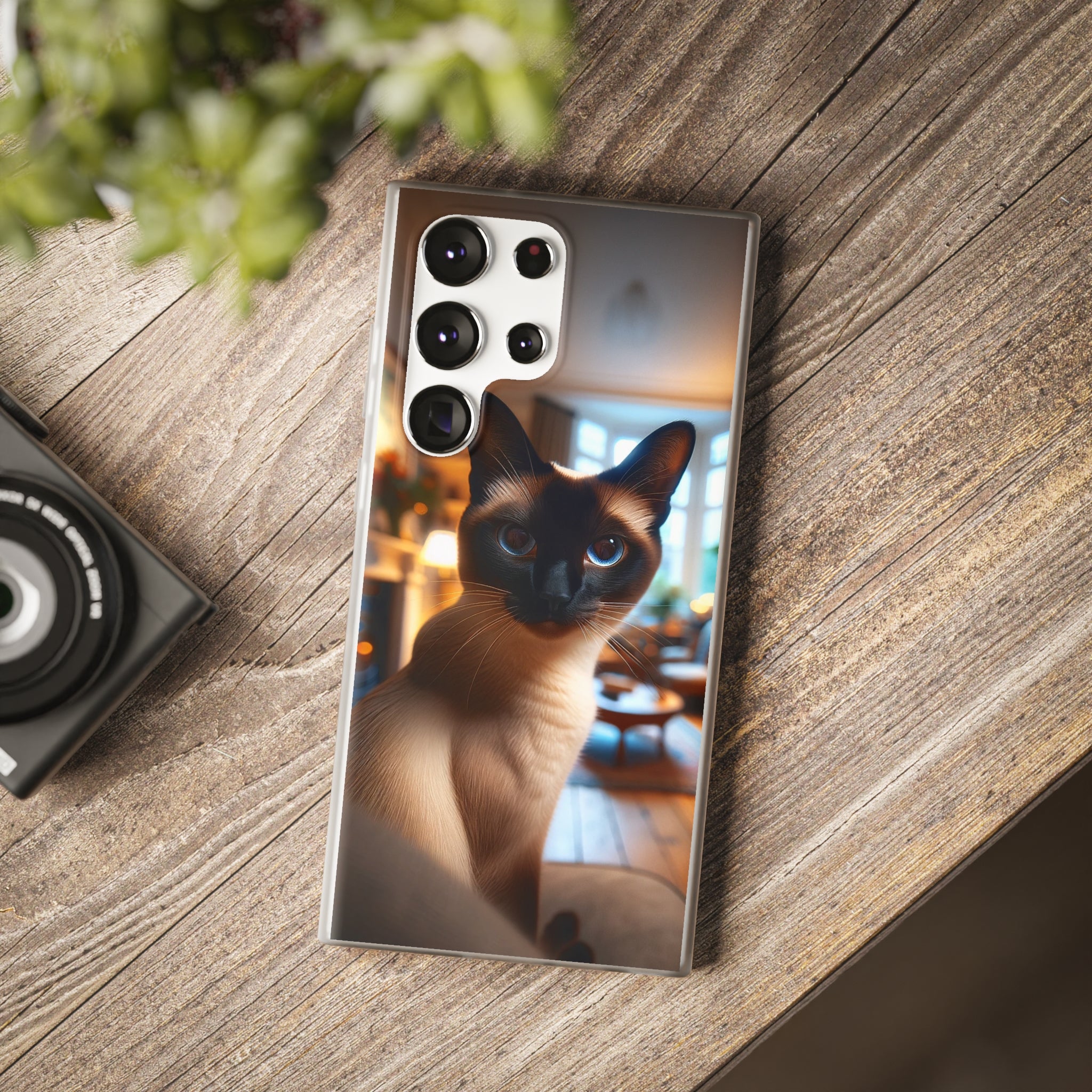 Curious Siamese cat - Flexi Case (Samsung only)