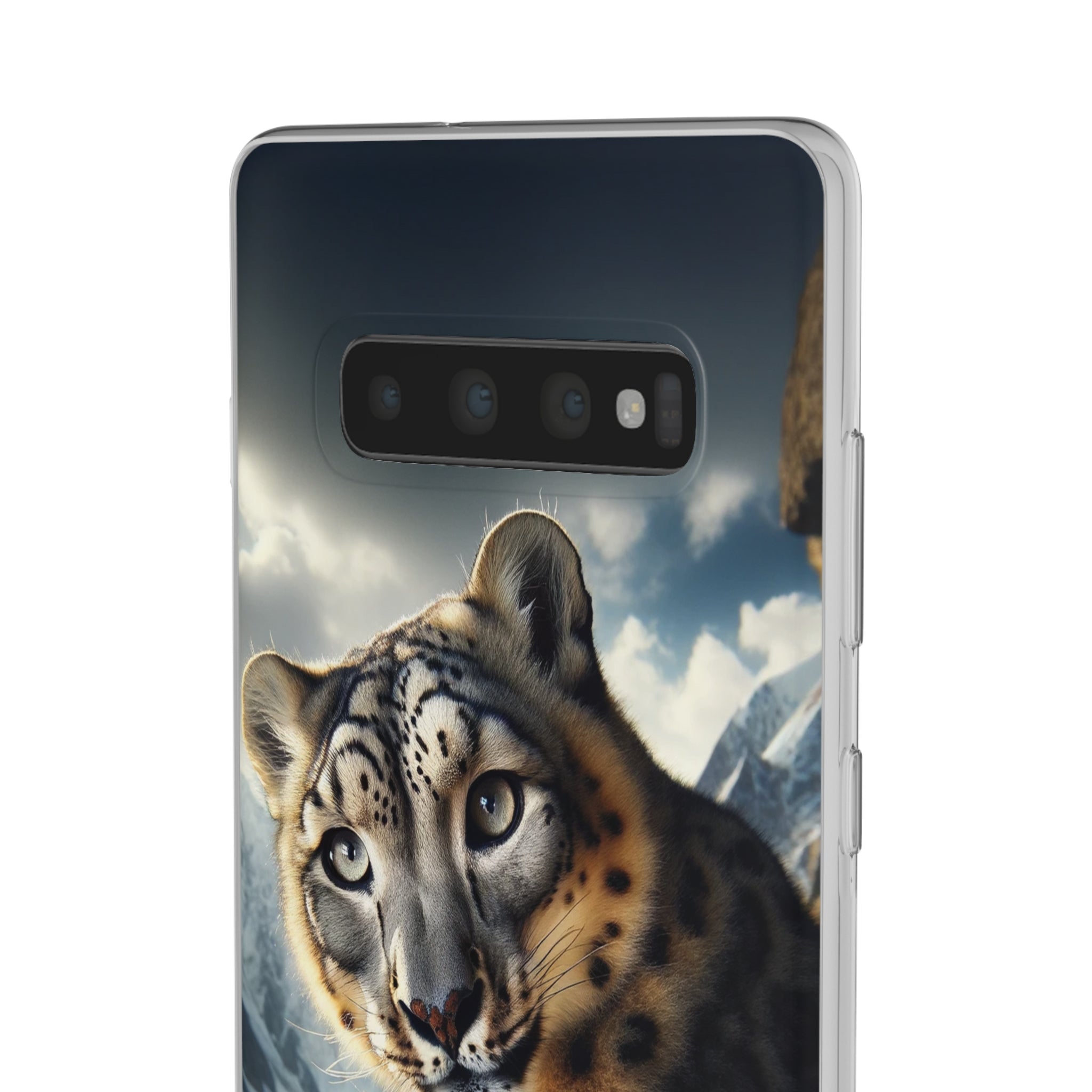 Curious Snow leopard - Flexi Case (Samsung only)