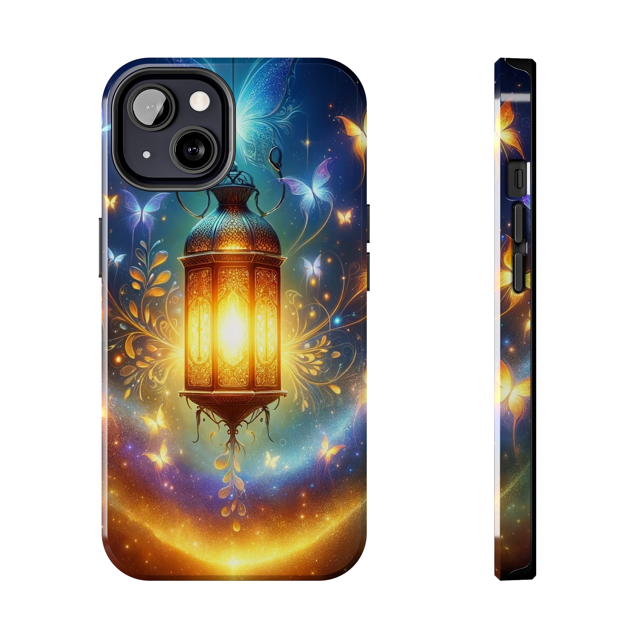 Butterflies around a lamp - Tough Phone Case