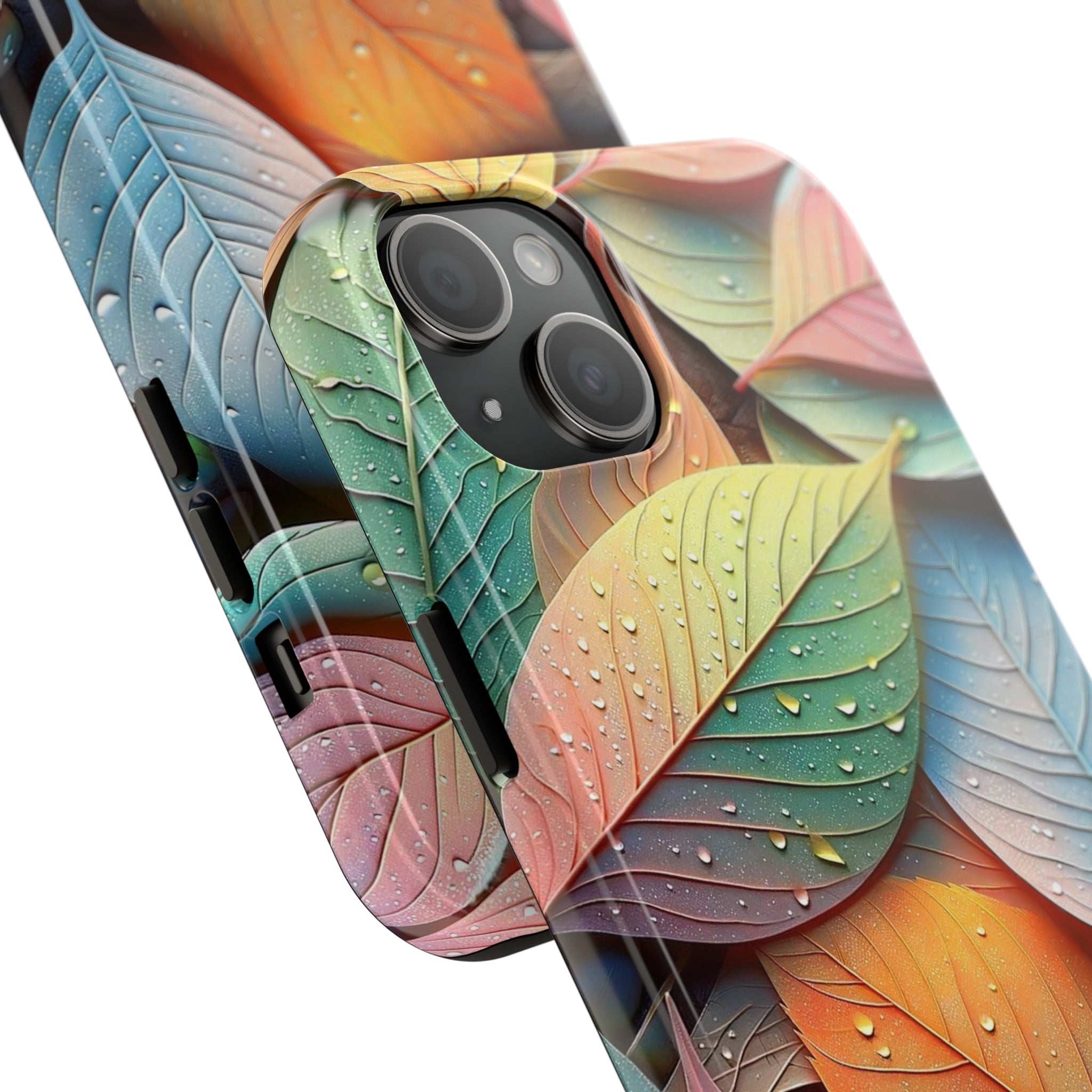 Pastel coloured leaves - Tough Phone Case