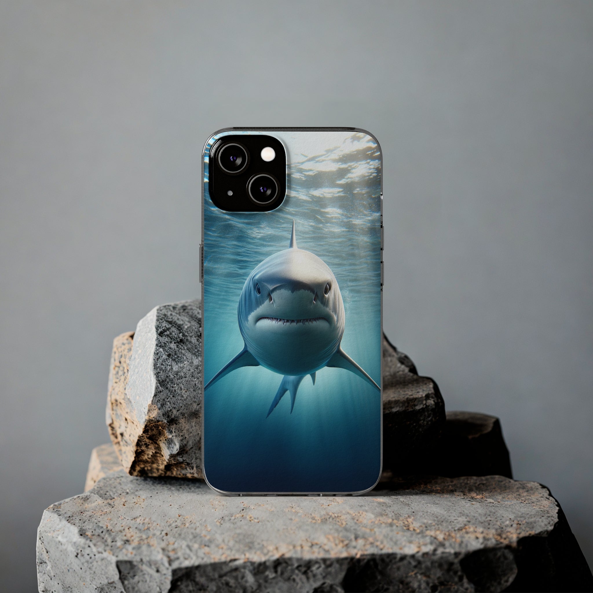 Curious Shark - Soft Phone Case