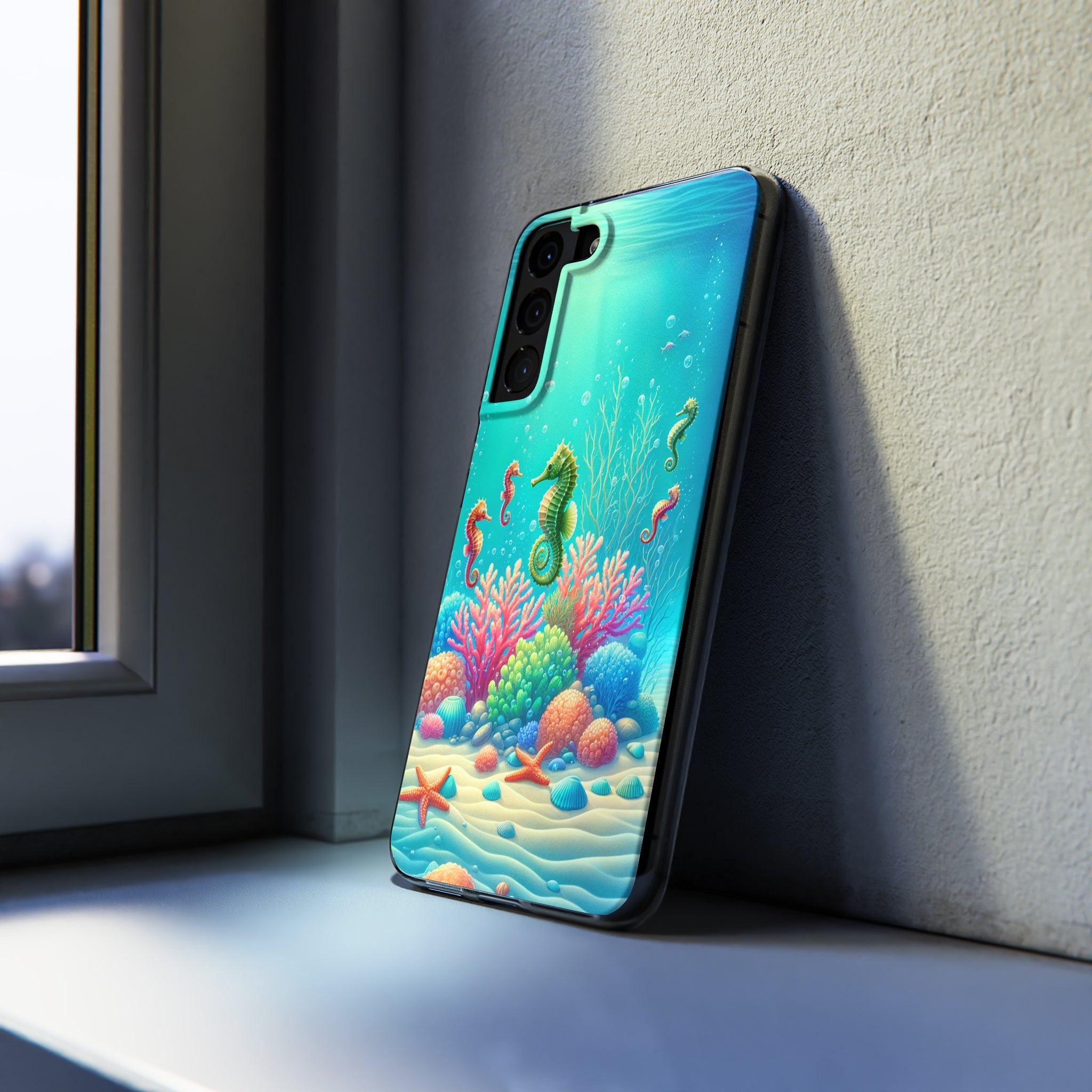 Seahorses - Soft Phone Case