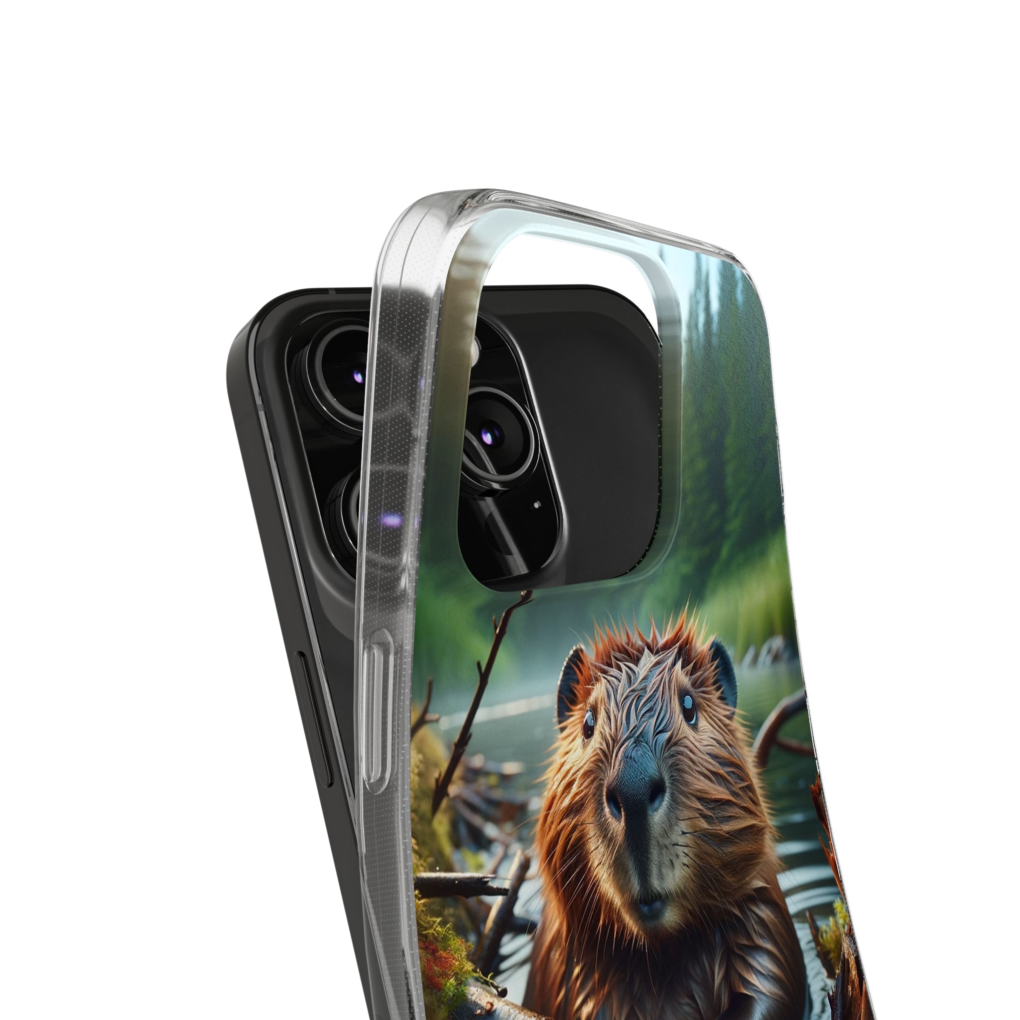 Curious Beaver - Soft Phone Case