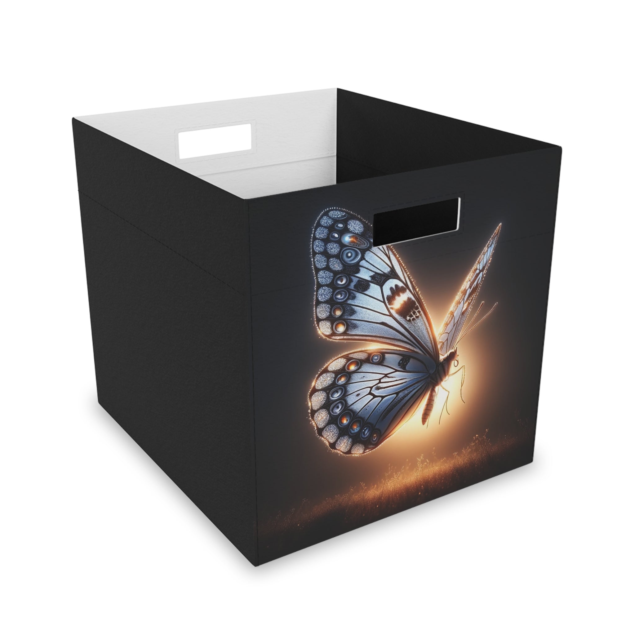 A silver-coloured butterfly - Storage Box