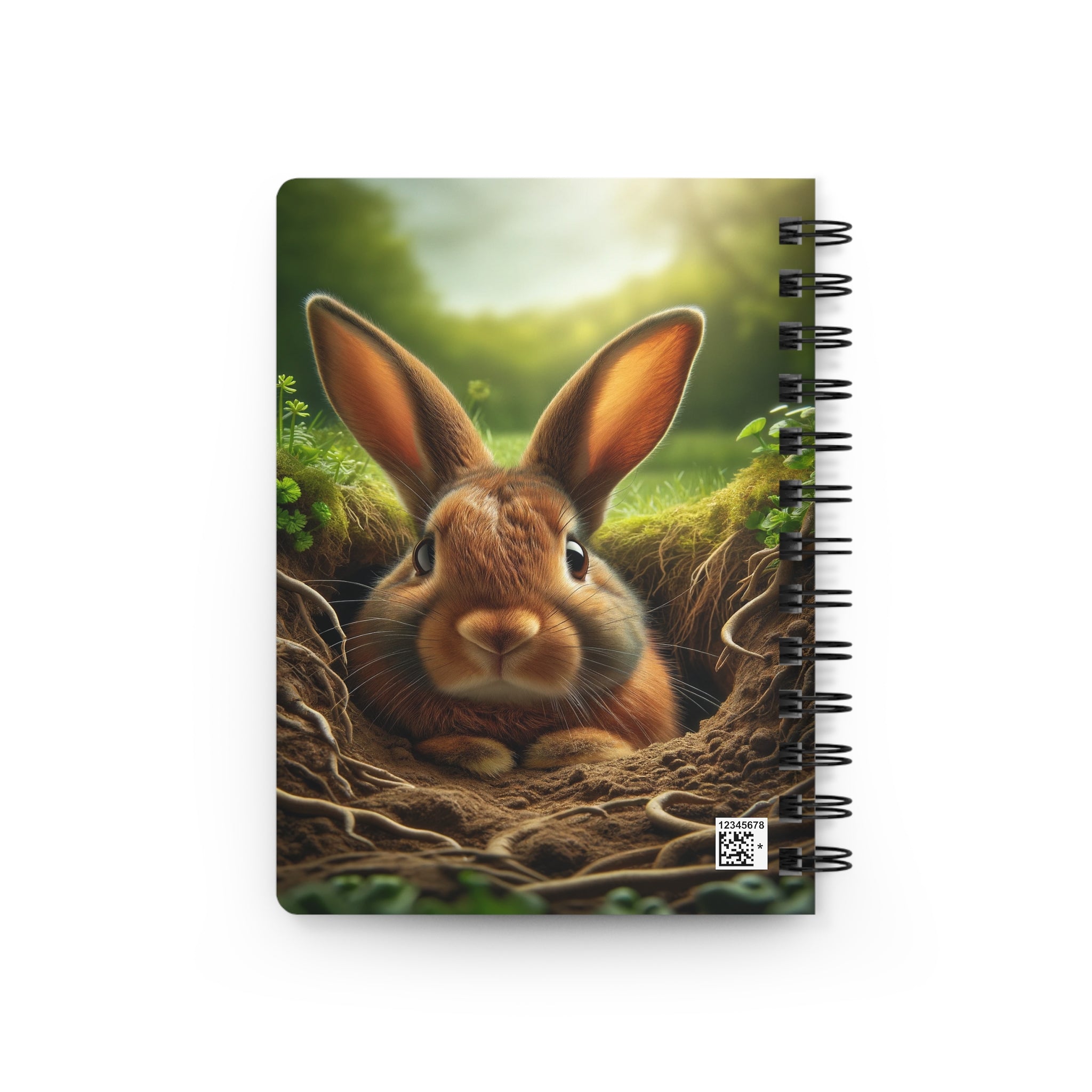 Curious Rabbit - Spiral Notebook