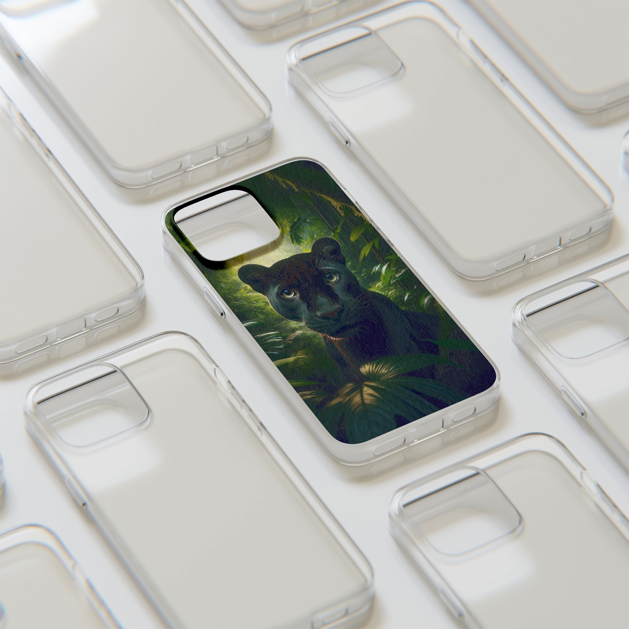 Curious Panther - Soft Phone Case