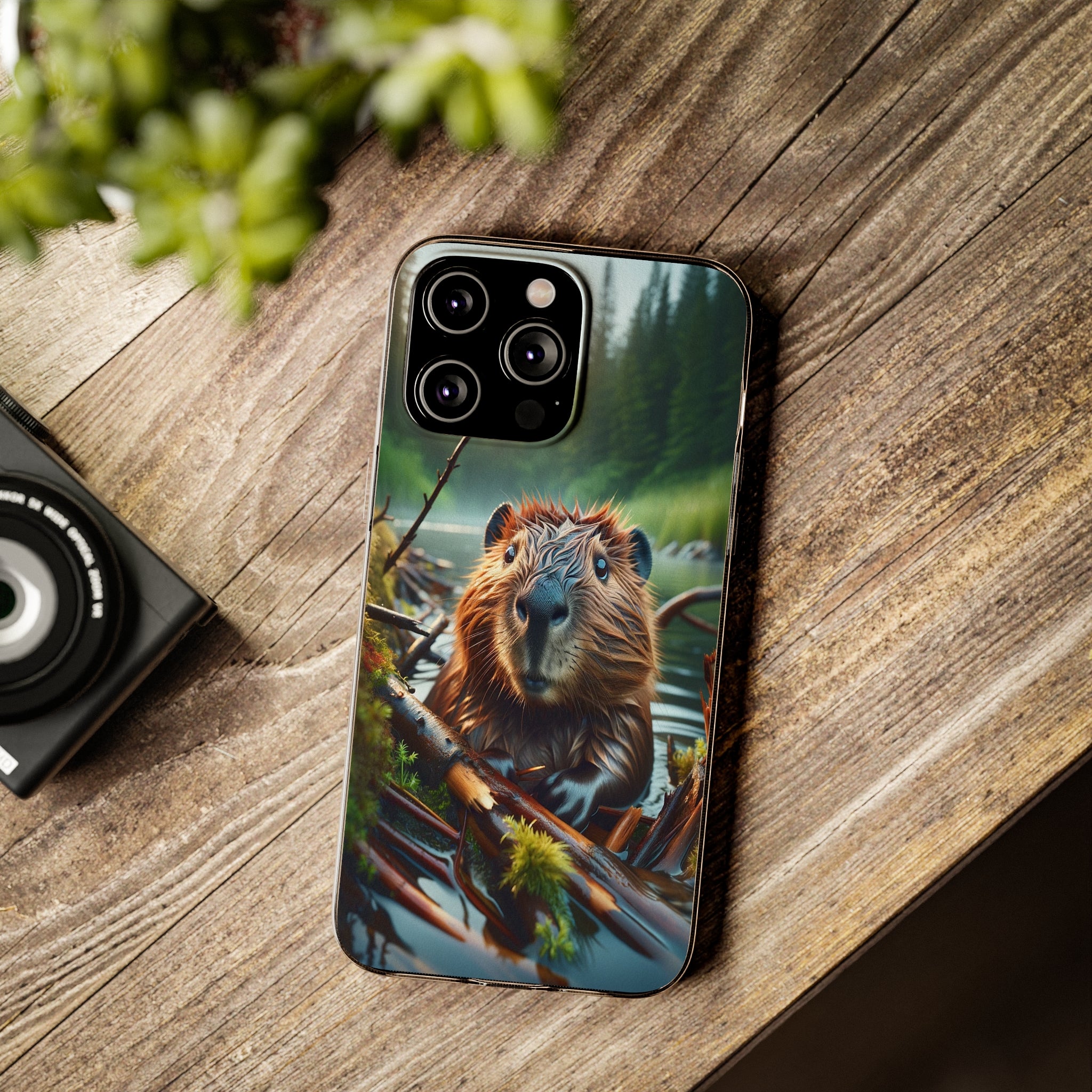 Curious Beaver - Soft Phone Case