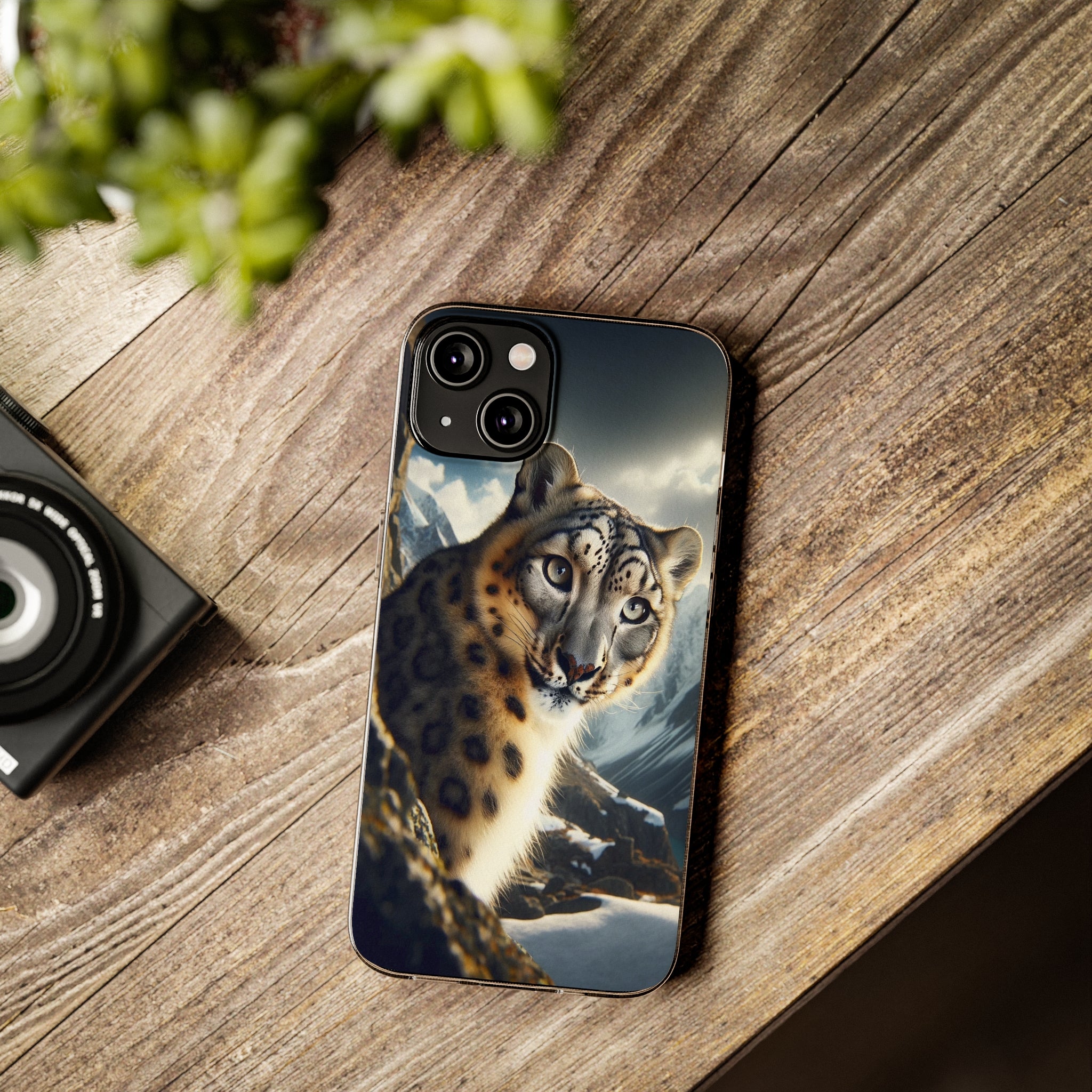 Snow Leopard - Soft Phone Case