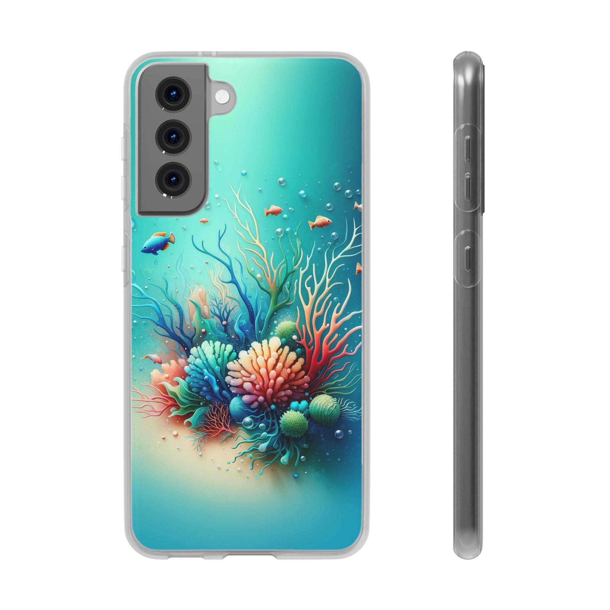 Fish around coral reef - Flexi Case (Samsung only)