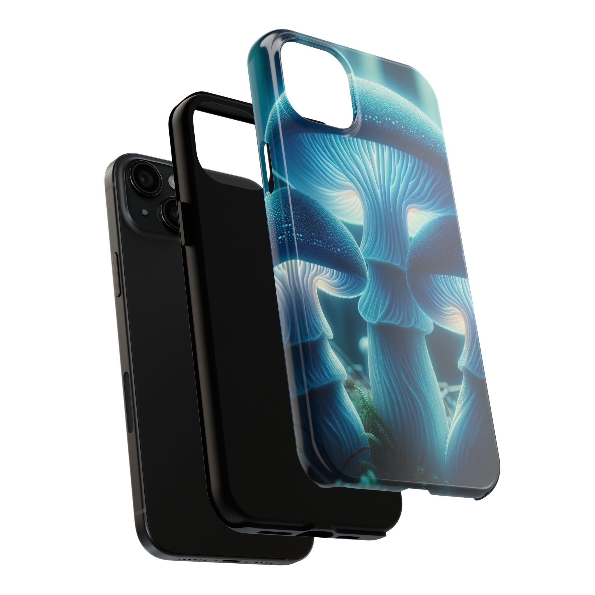 Blue Mushrooms - Tough Phone Case