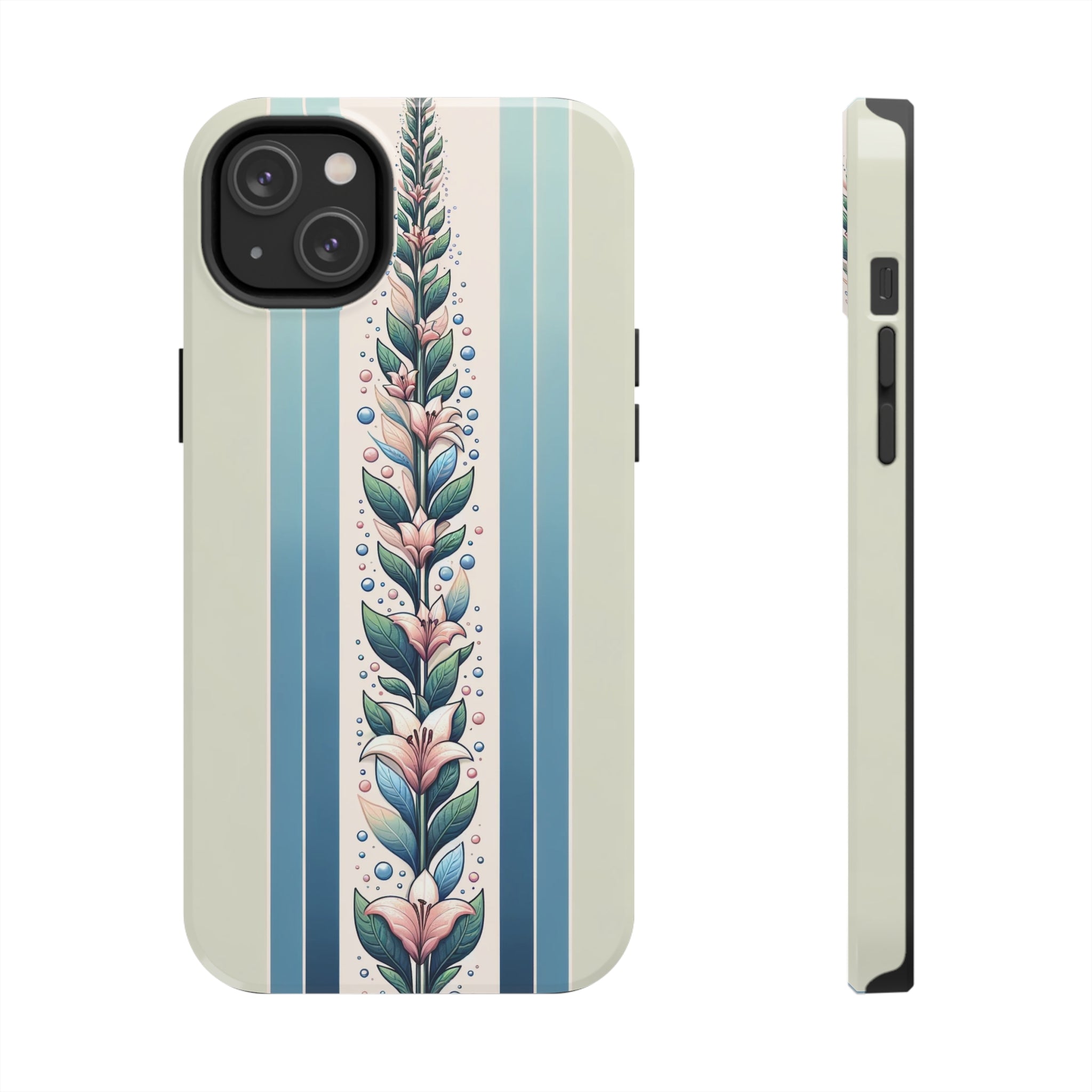 Lilies and leaves - Tough Phone Case