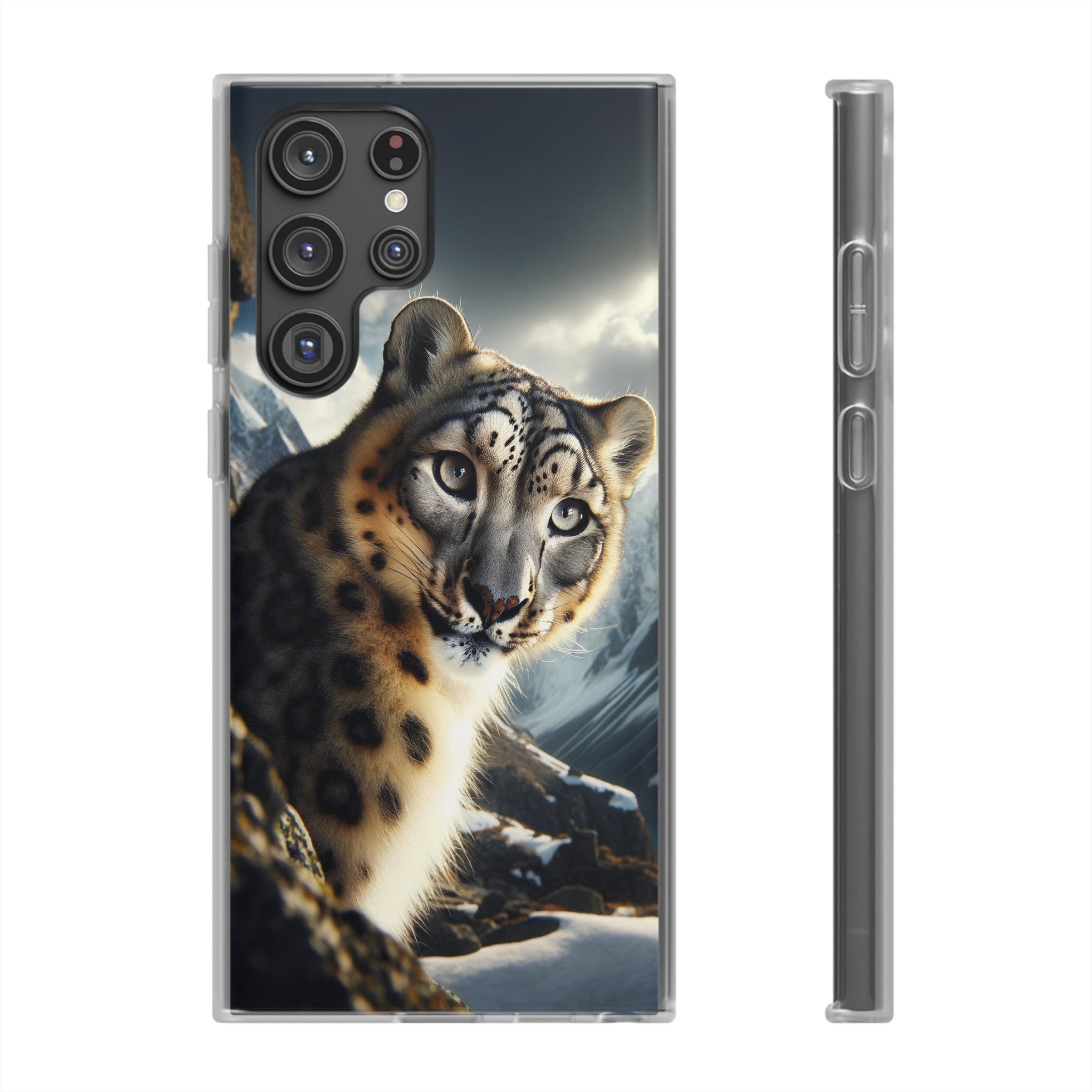 Curious Snow leopard - Flexi Case (Samsung only)