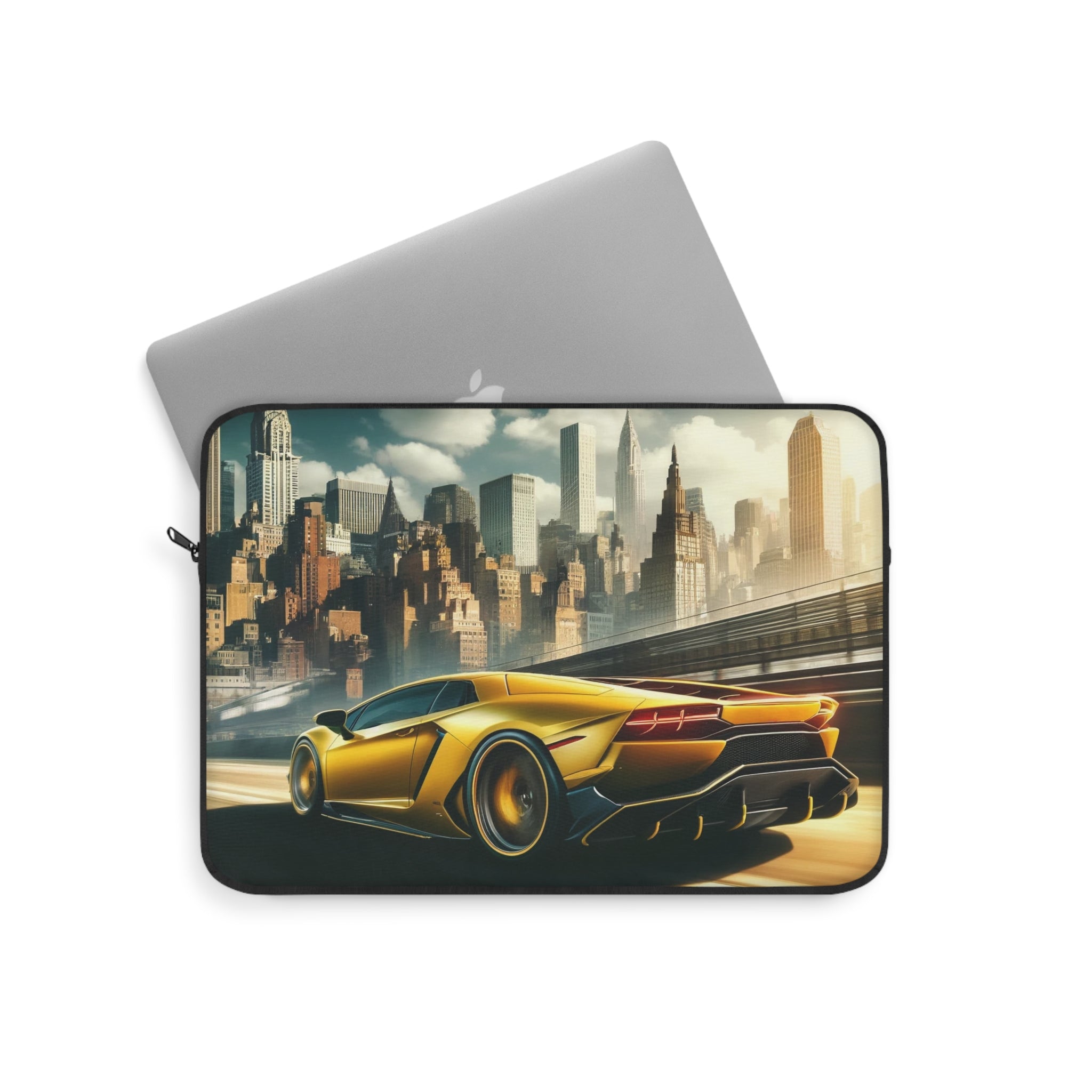 Yellow car in San Fransisco - Laptop Sleeve