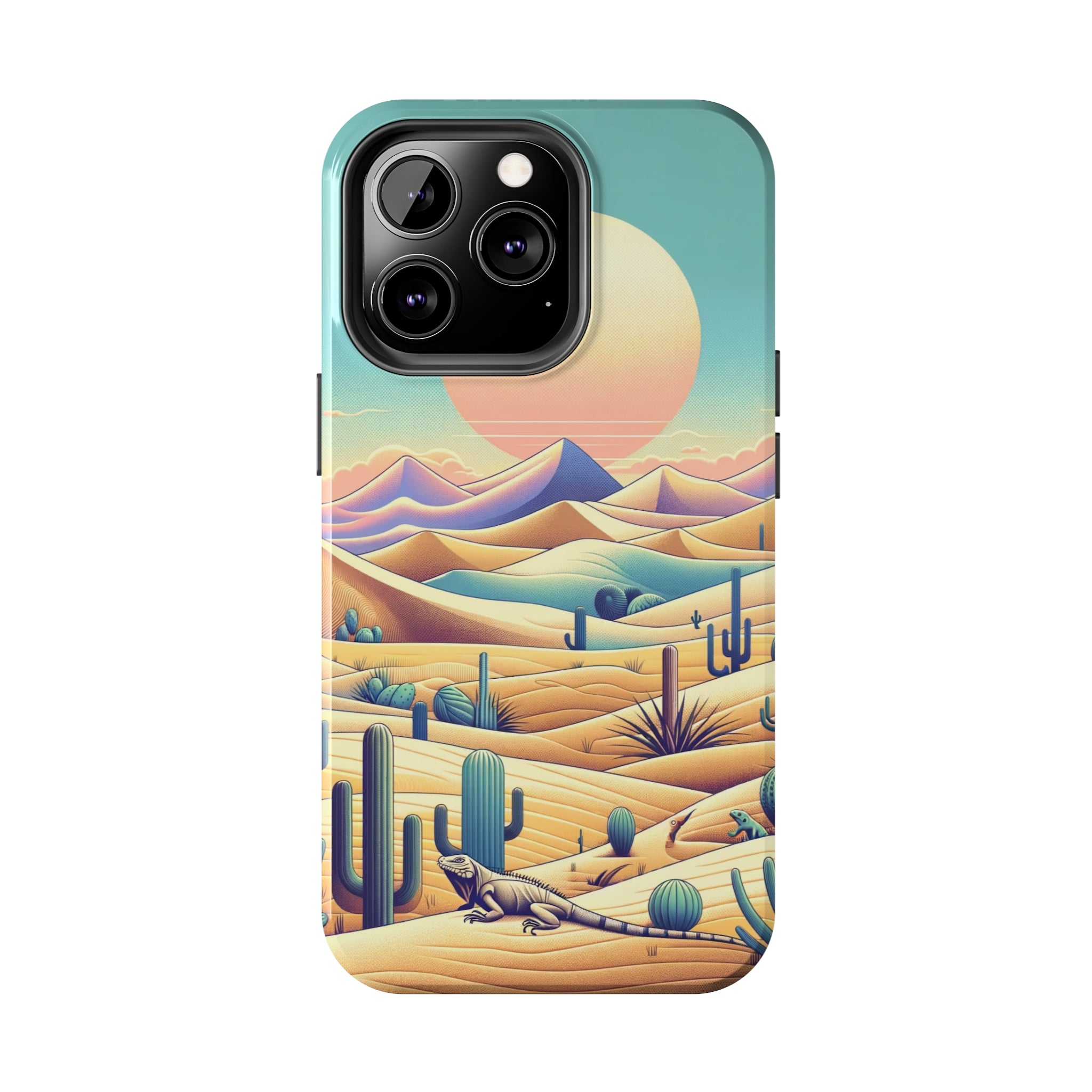 Iguana in the desert 2 - Tough Phone Case